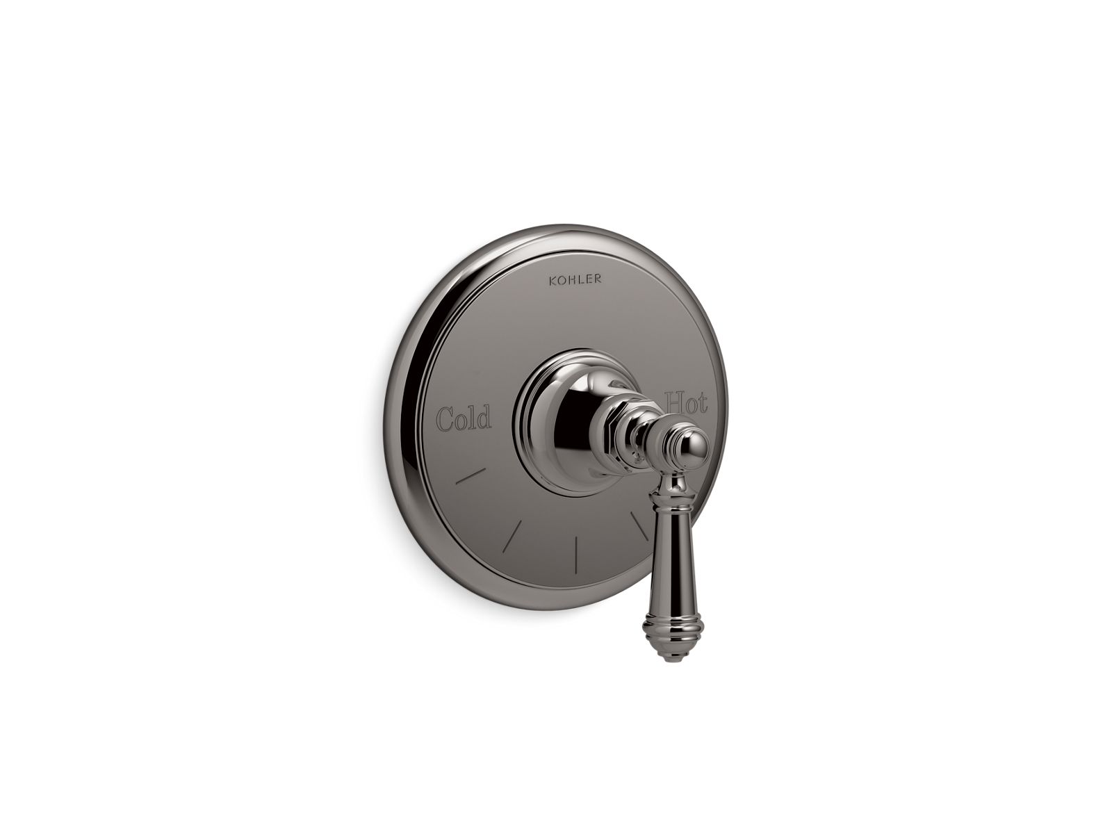 Artifacts MasterShower temperature control valve trim with lever handle