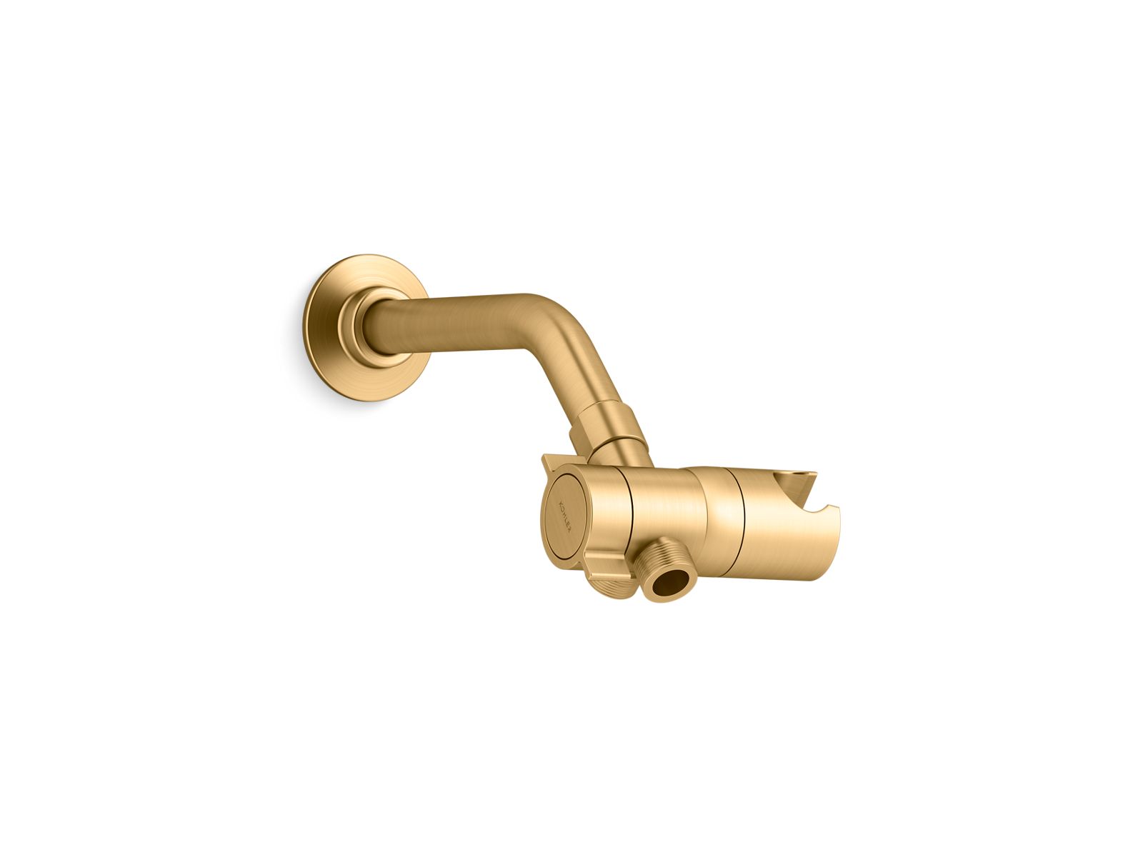 KOHLER Awaken Matte Black 4.0625-in Shower Arm with Diverter
