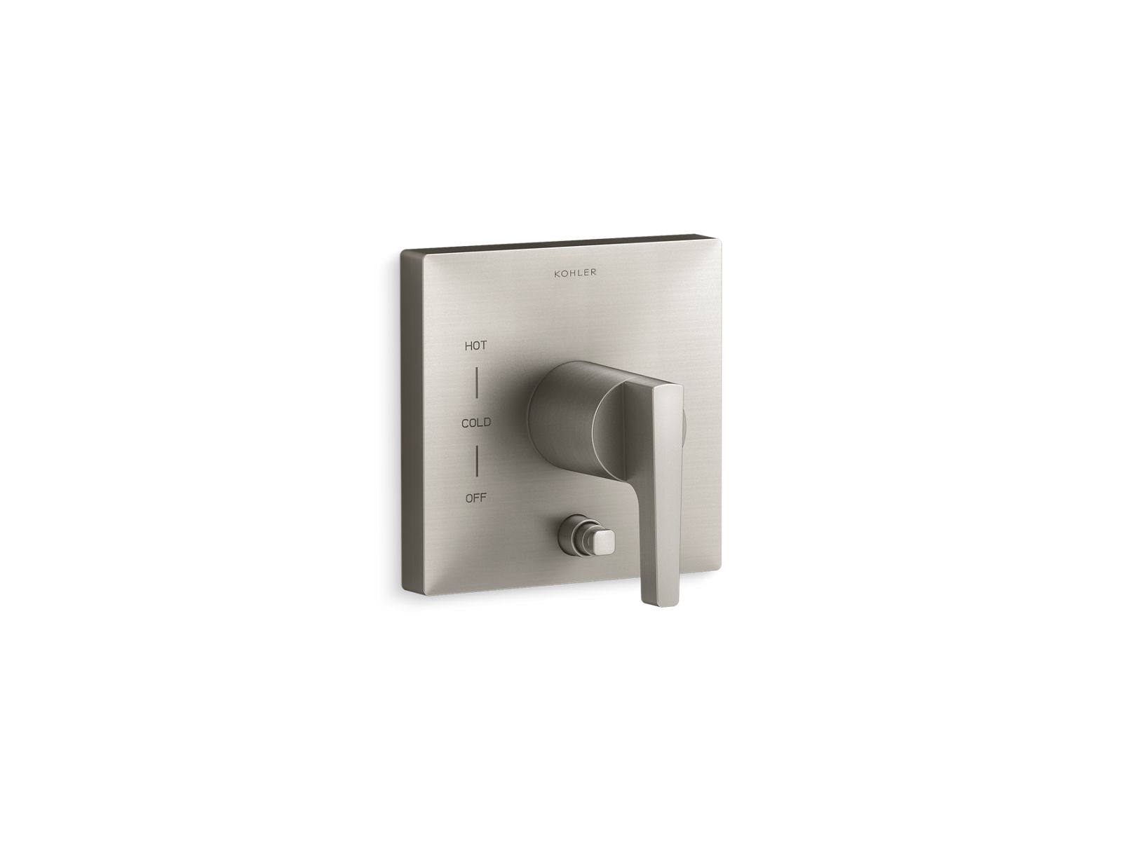 Honesty Rite-Temp valve trim with push-button diverter
