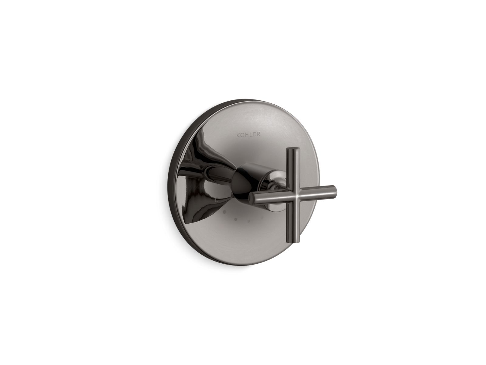 Purist MasterShower temperature control valve trim with cross handle