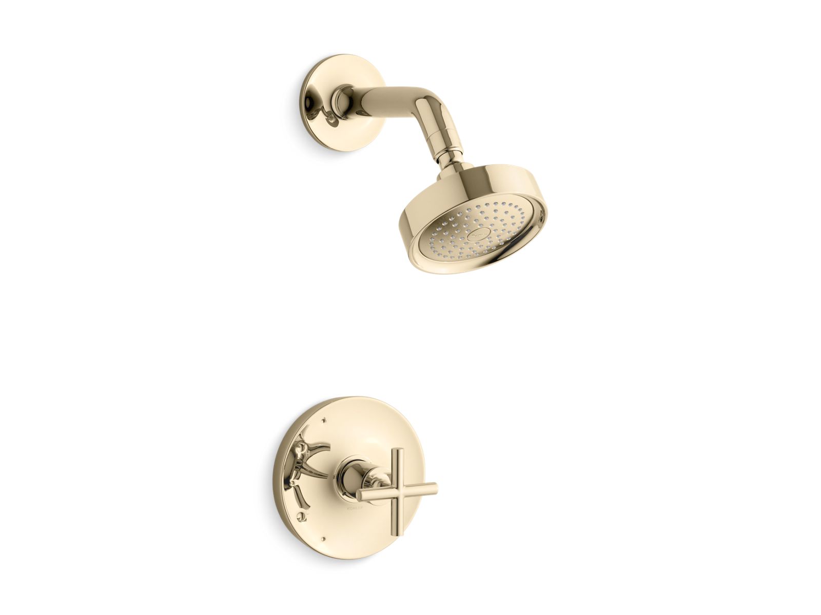 Purist Rite-Temp shower trim kit with cross handle, 2.5 gpm