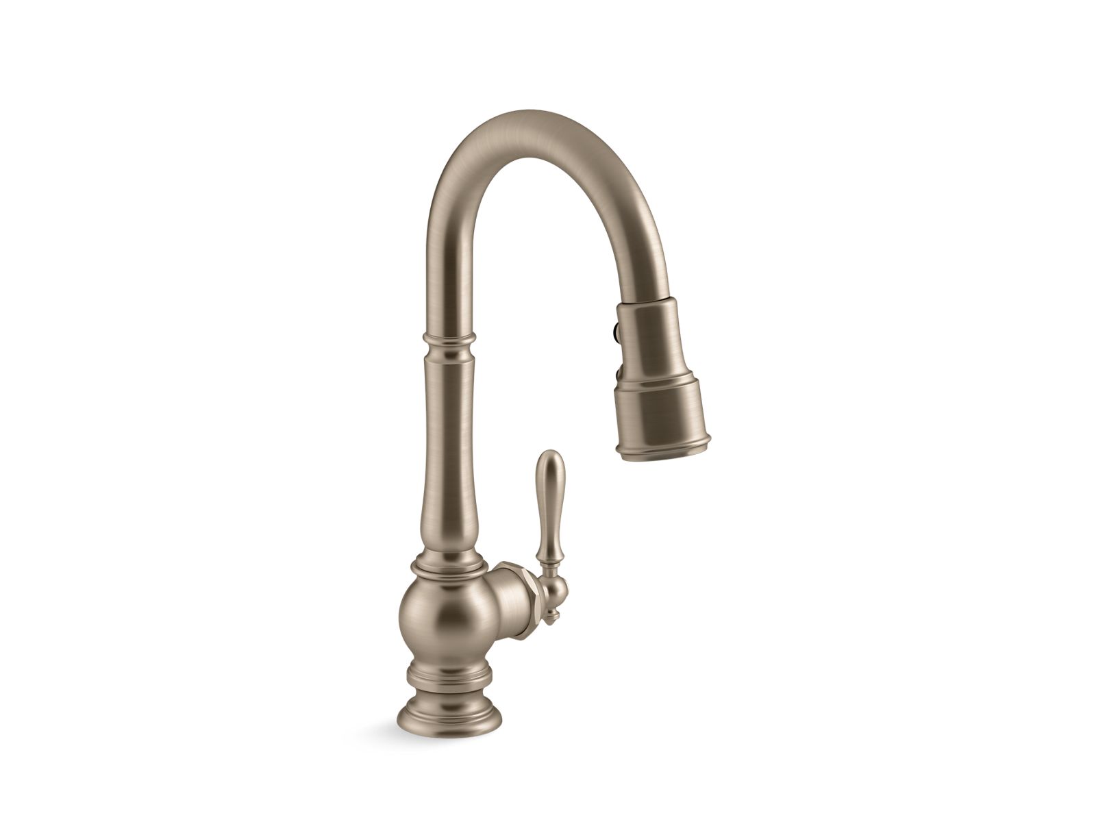 KOHLER | 99261 | Artifacts™| Pull-down kitchen sink faucet with  three-function sprayhead