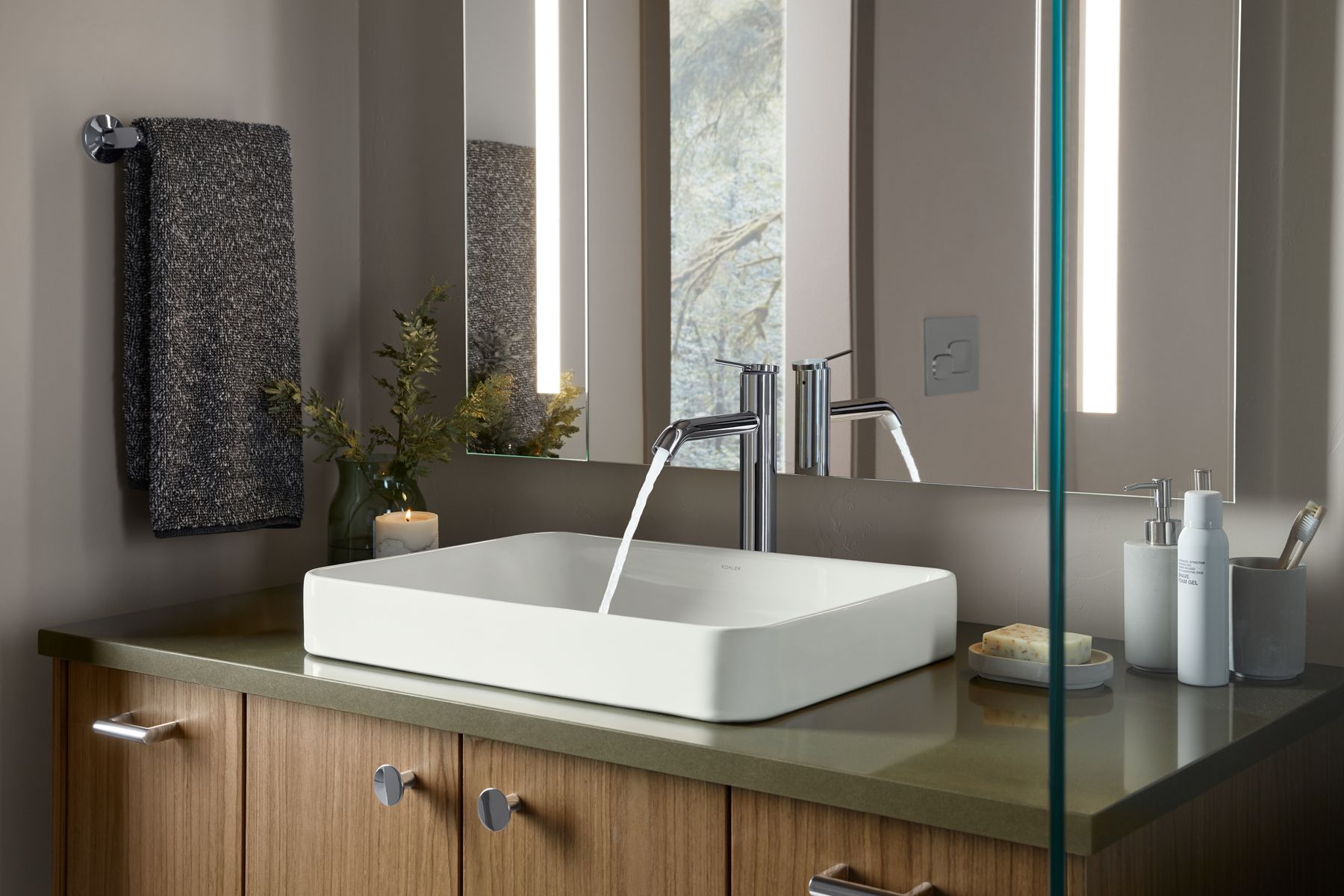 Products in use in close room view