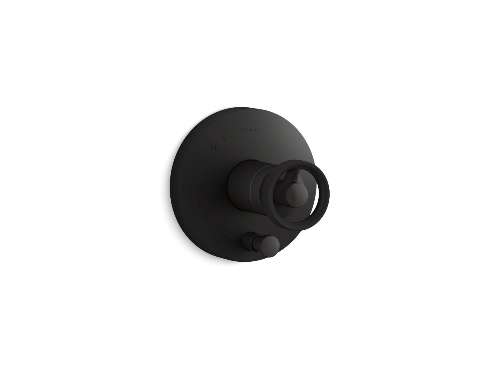 Components Rite-Temp valve trim with Industrial handle and diverter