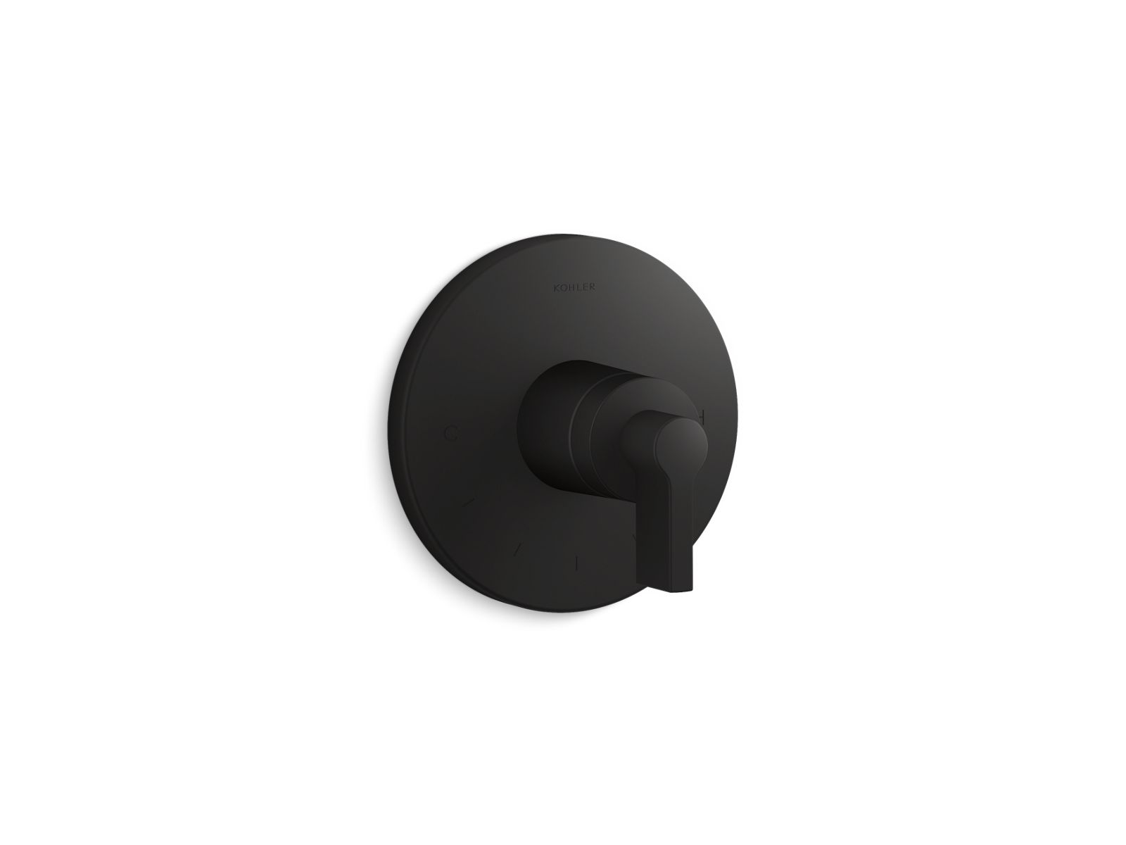 Components MasterShower temperature control valve trim with Lever handle