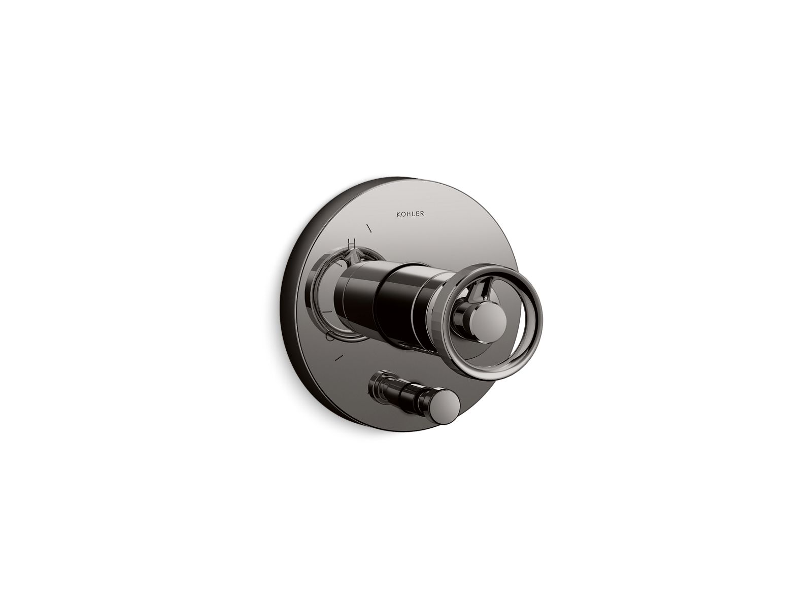 Components Rite-Temp valve trim with Industrial handle and diverter
