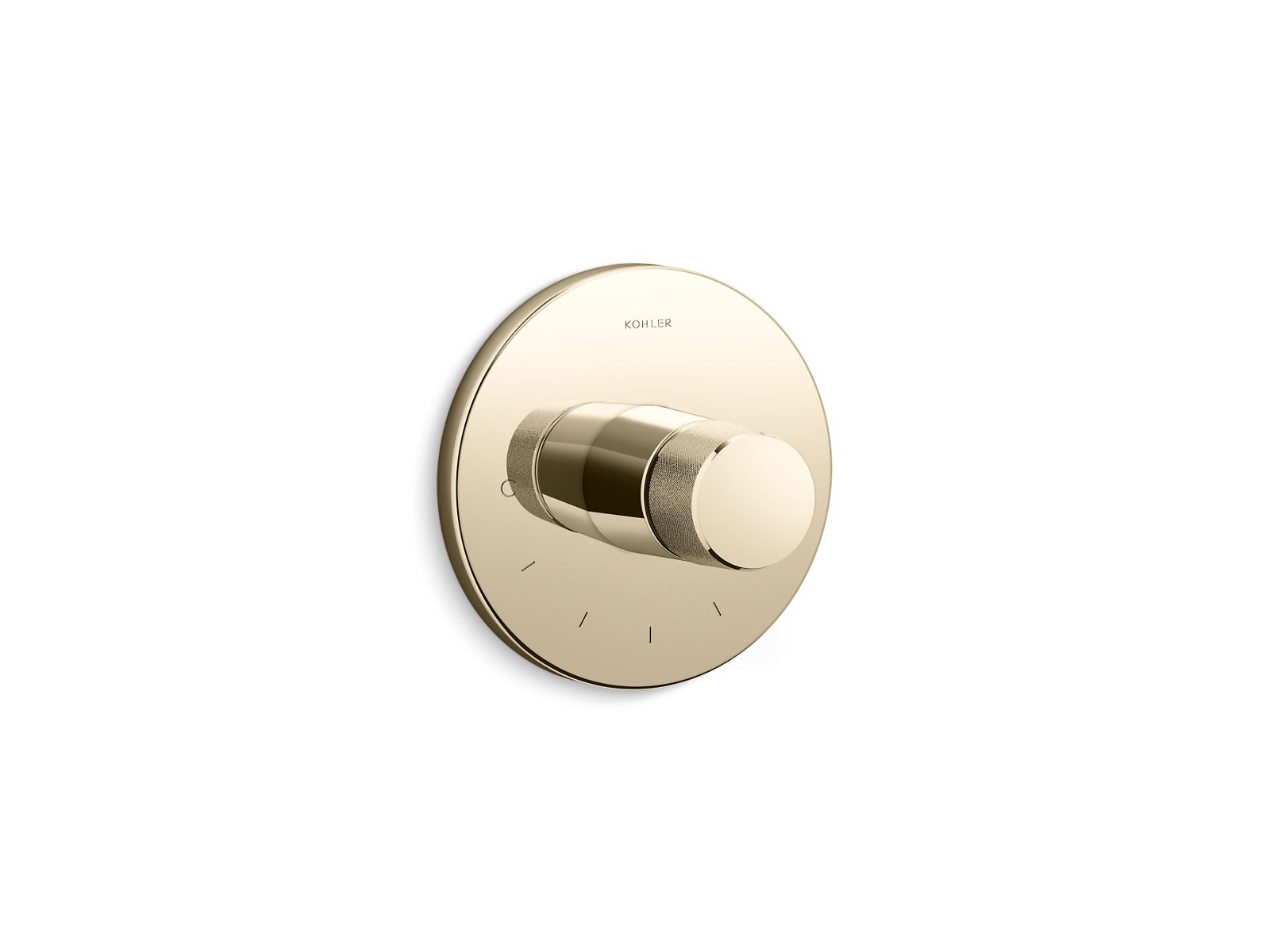 Components MasterShower temperature control valve trim with Oyl handle