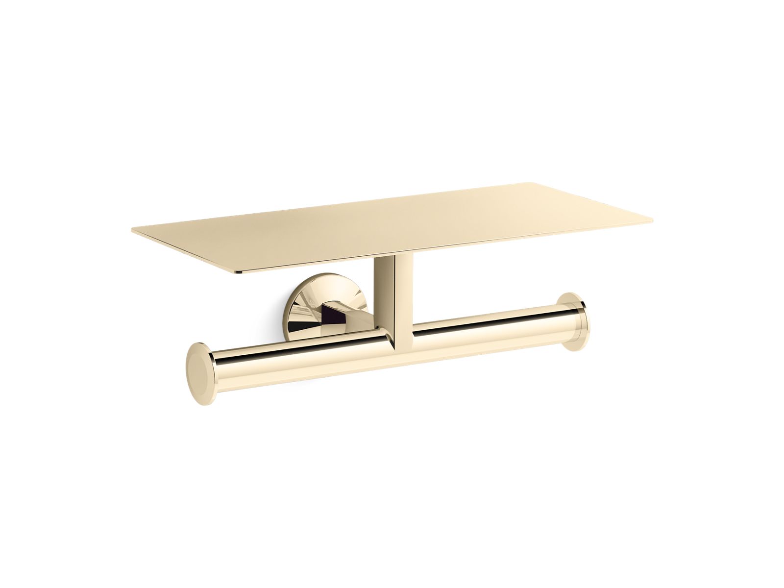Components Covered double toilet paper holder
