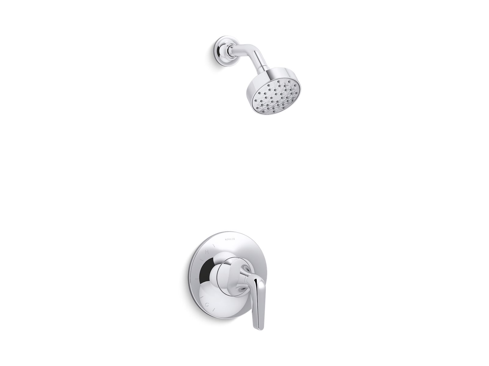 Kohler Co., Shower Trim, The design of the Tempered bathroom faucet collection balances strong, squared edges and steep