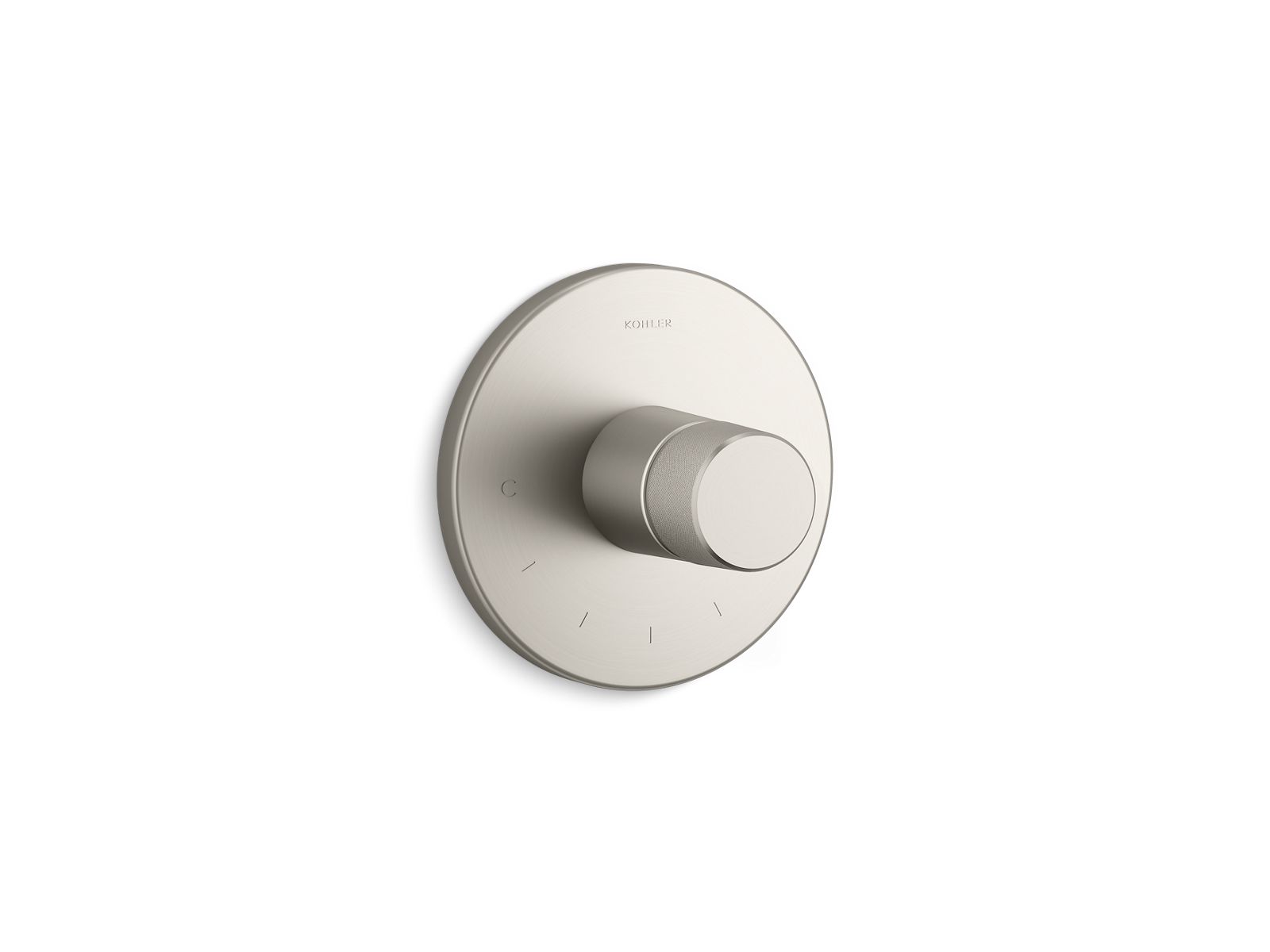 Components MasterShower temperature control valve trim with Oyl handle