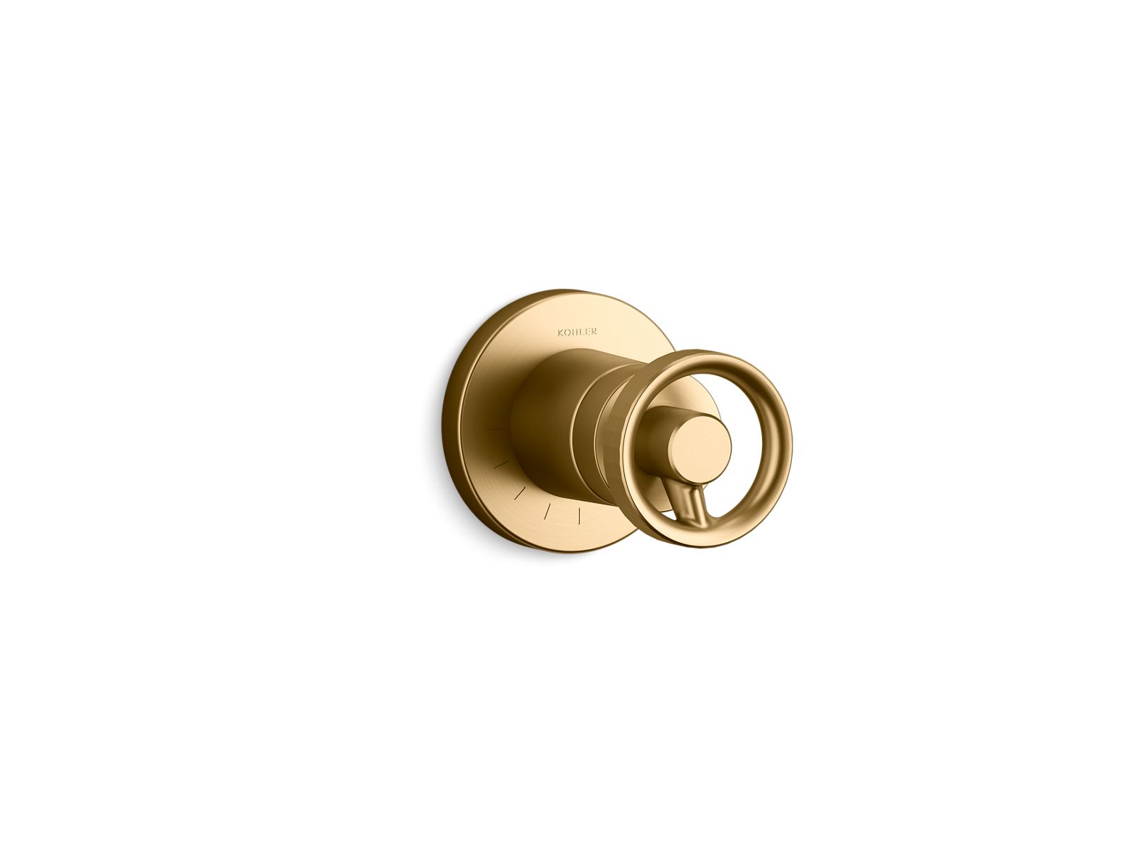 Components MasterShower volume control valve trim with Industrial handle