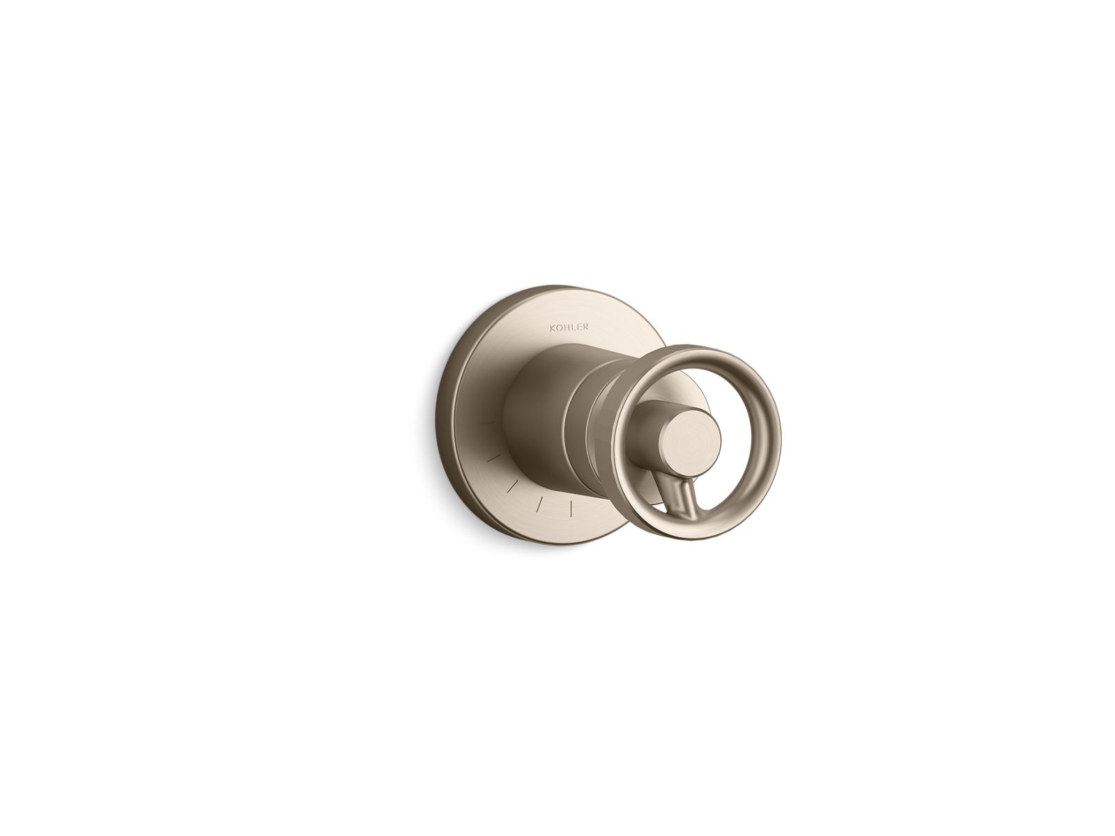 Components MasterShower volume control valve trim with Industrial handle