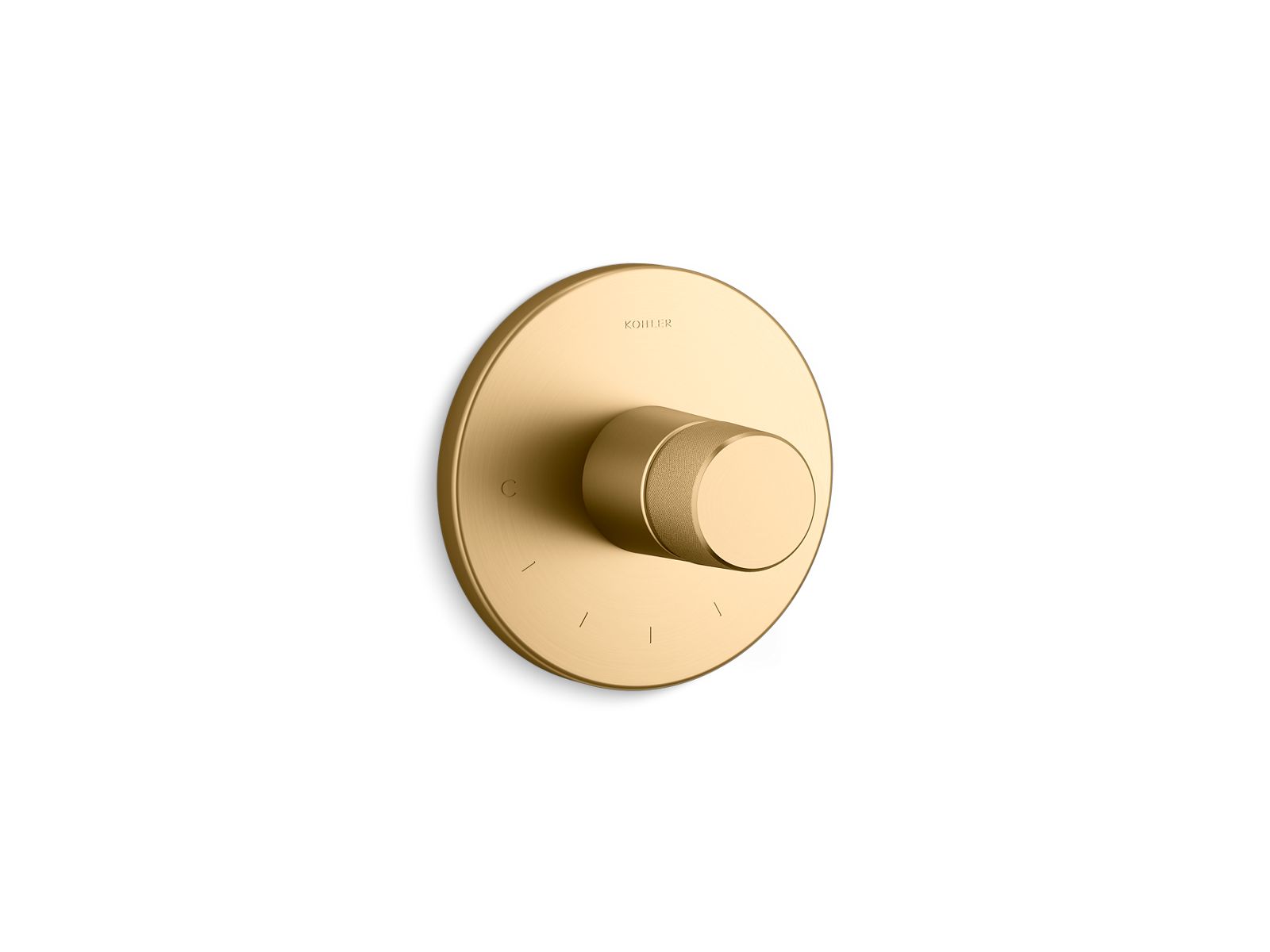 Components MasterShower temperature control valve trim with Oyl handle