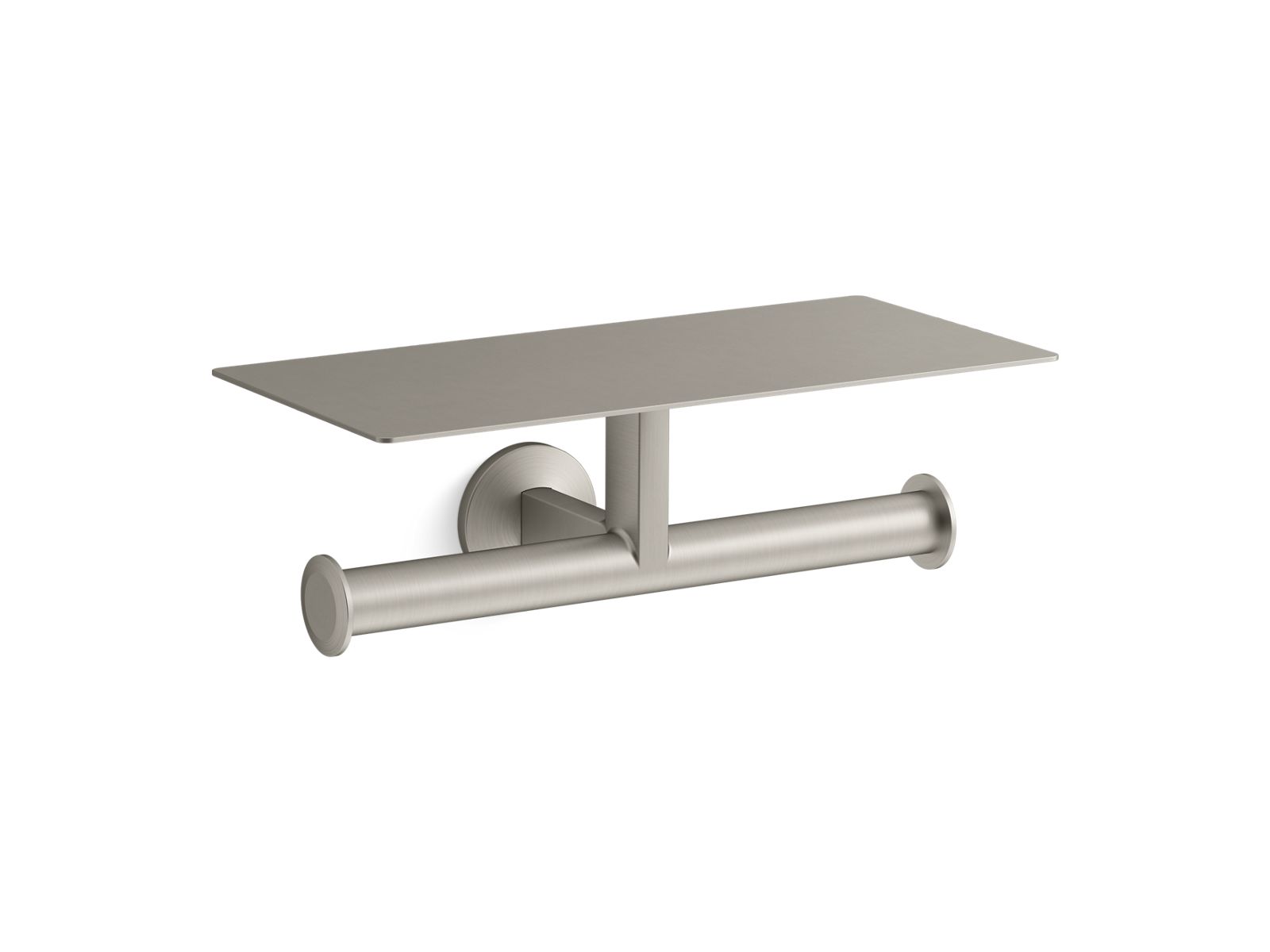 Components Covered double toilet paper holder
