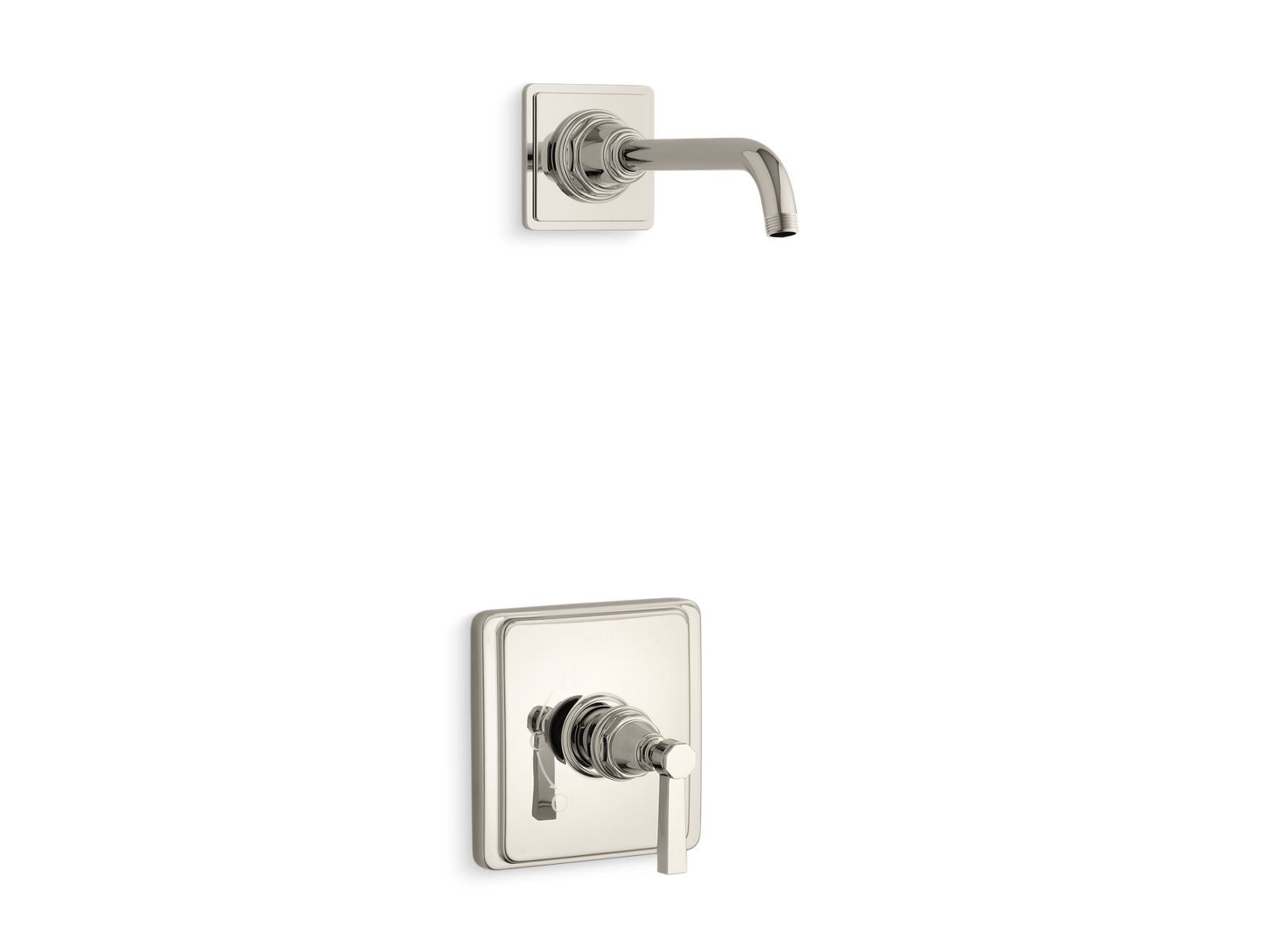 Pinstripe Pure Rite-Temp shower trim kit with lever handle, without showerhead