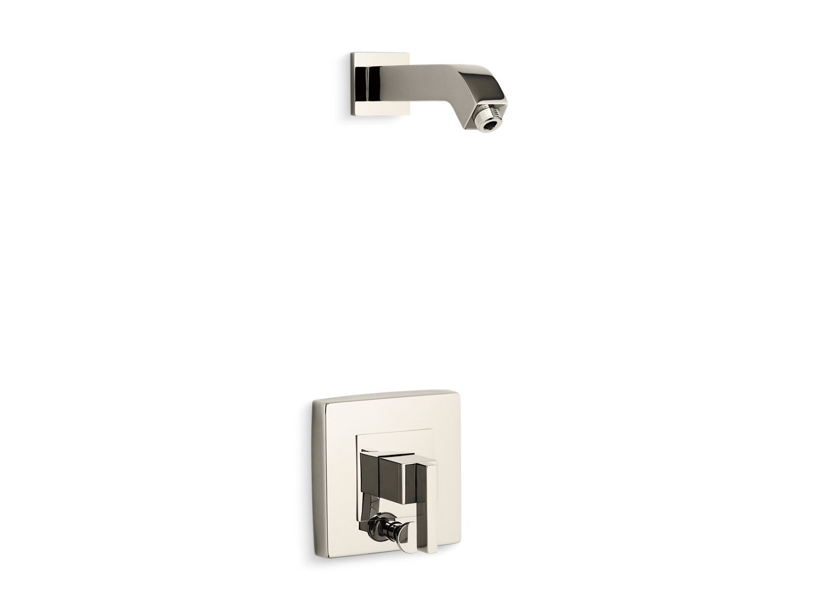 Loure Rite-Temp shower trim kit with push-button diverter, without showerhead