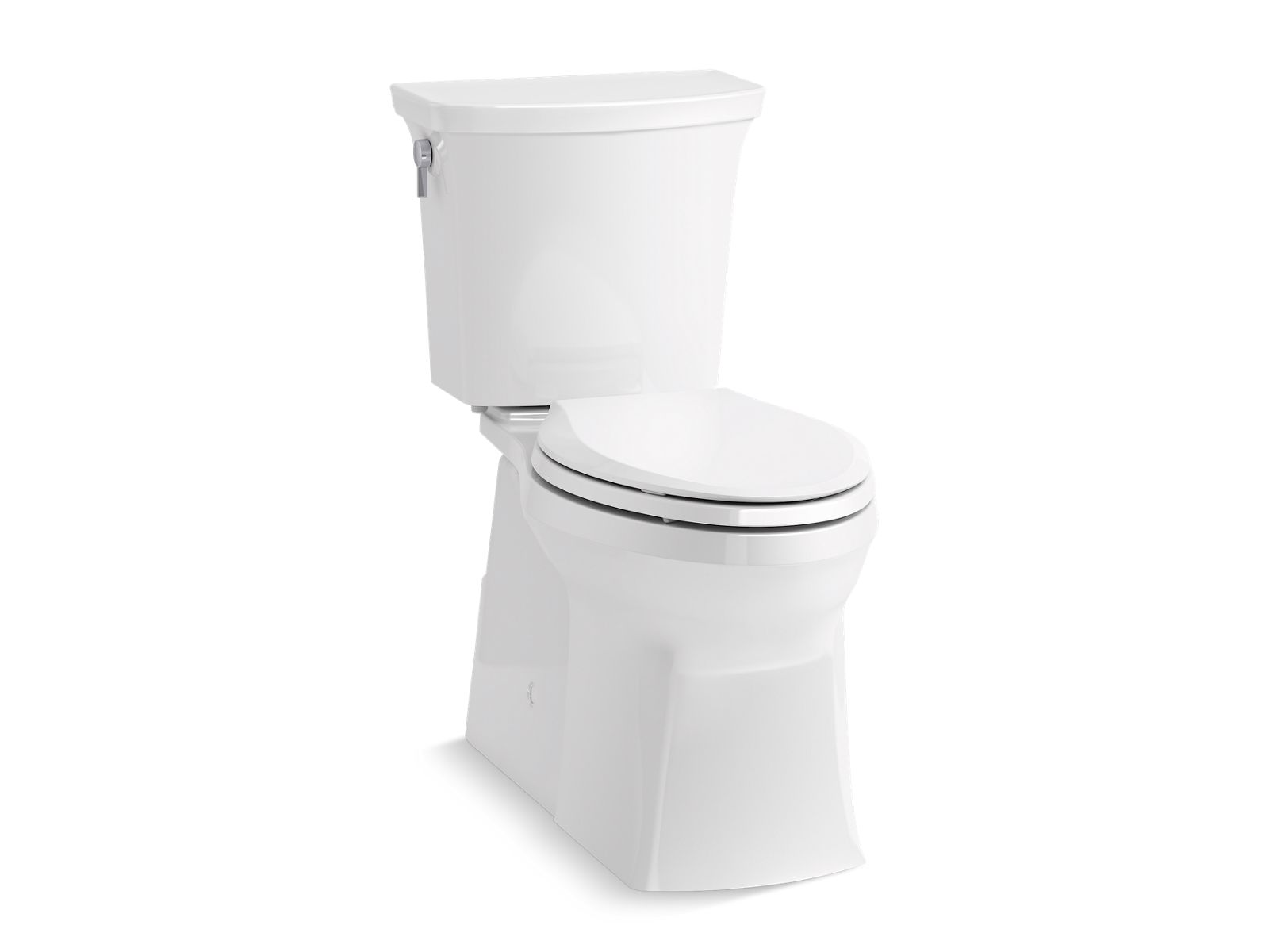 Kohler Co., Toilet, The Transpose™ two-piece toilet delivers powerful, clean swirl-style flushing in a sleek skirted design