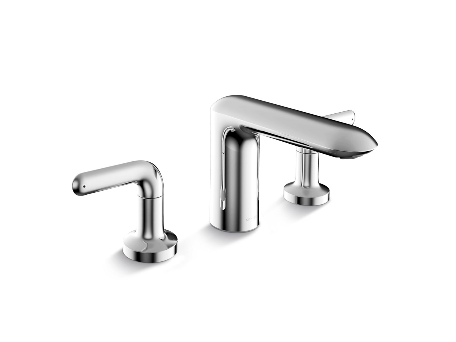 K-99455T-4-CP | Kumin™ Widespread lavatory faucet | Studio KOHLER®