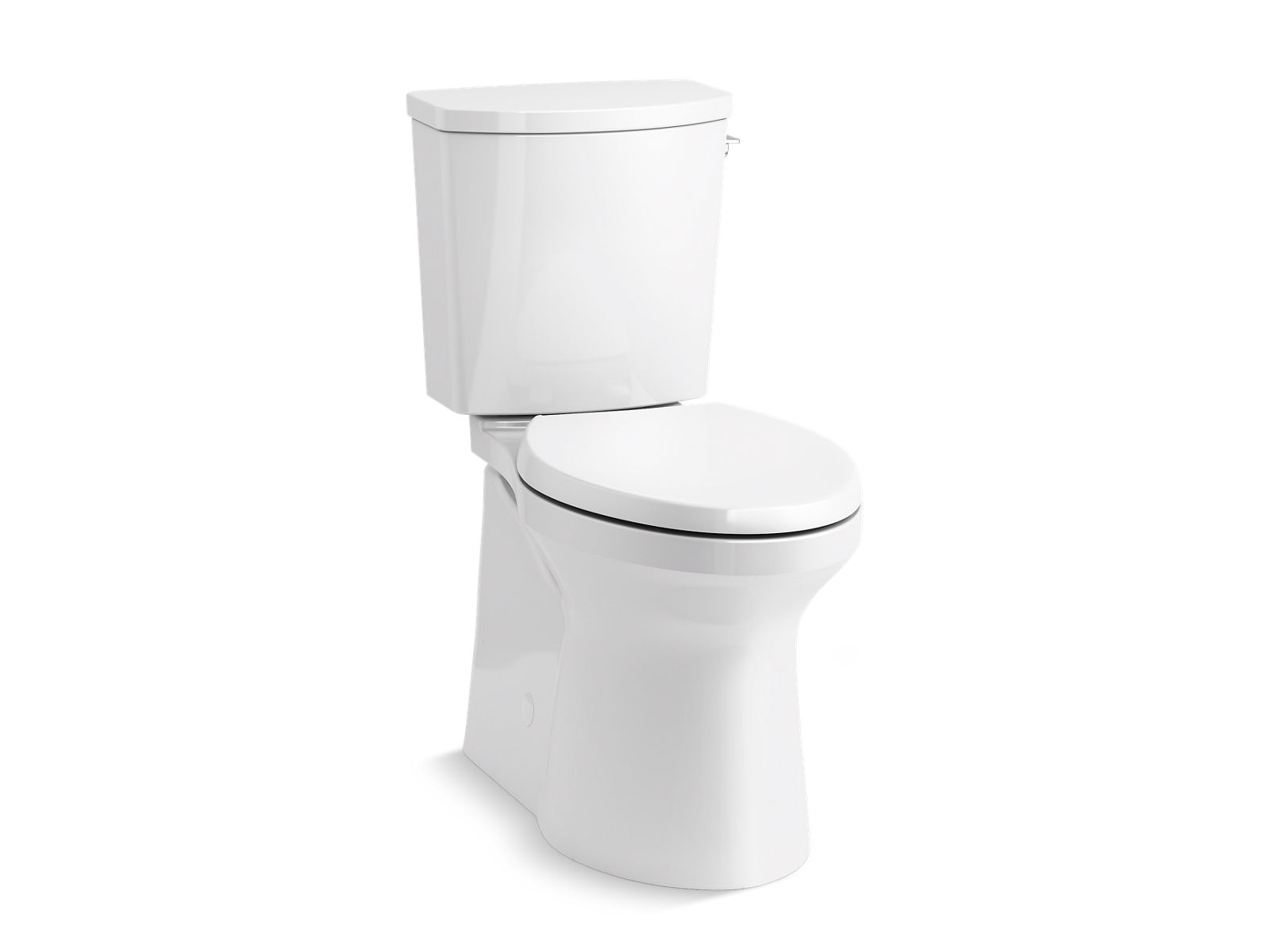 Kohler Co., Toilet, The Irvine™ two-piece toilet delivers powerful swirl-style flushing in a contemporary skirted design.