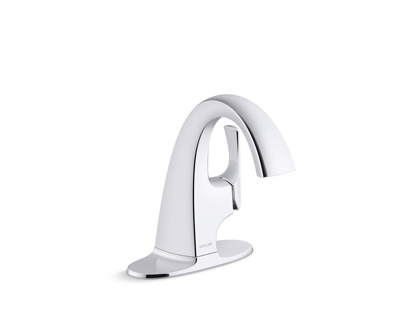 Kohler Co., Faucet, Drawing inspiration from Art Deco style, this faucet blends clean lines with subtle curves for a