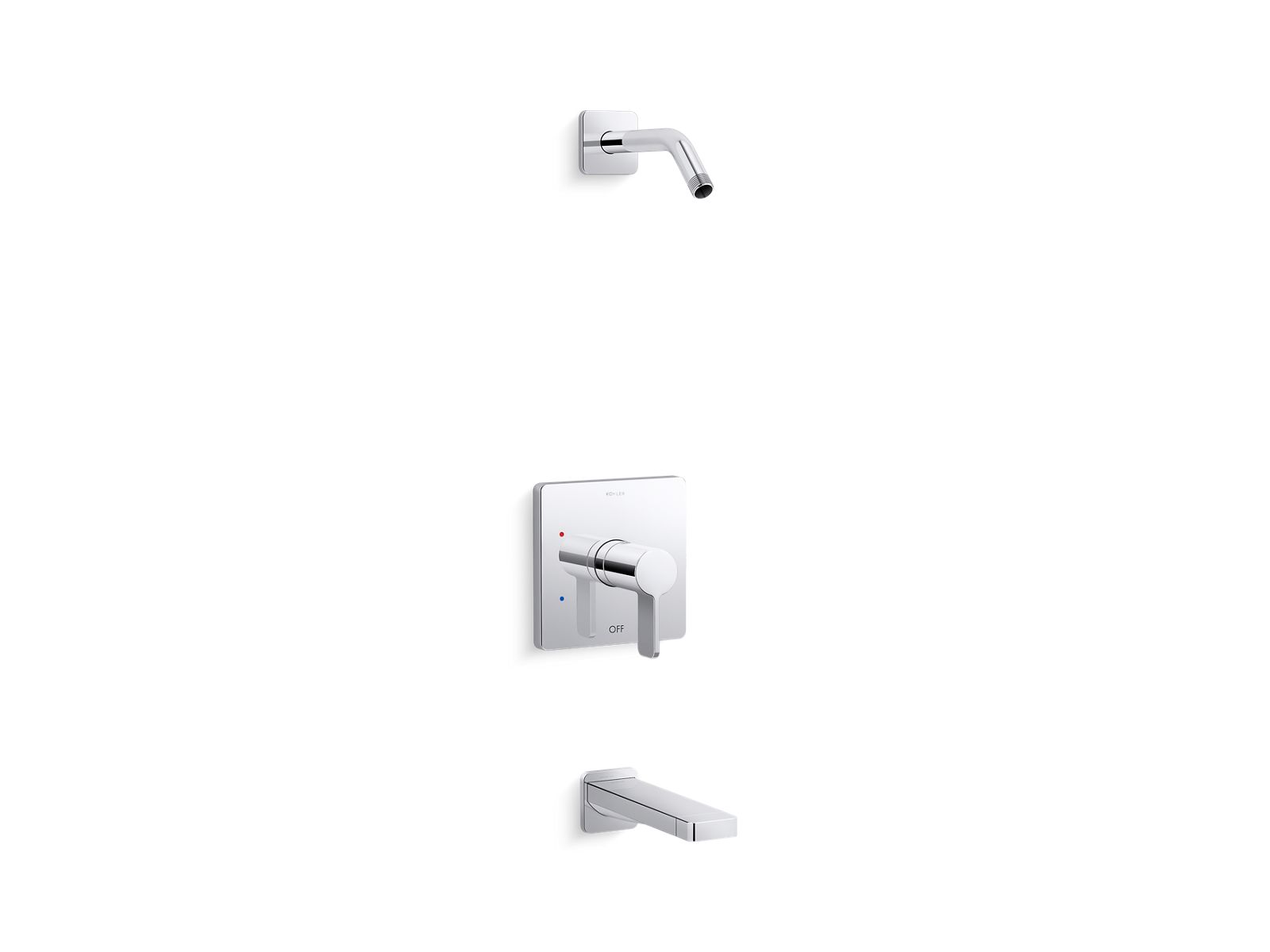 Parallel Rite-Temp bath and shower trim kit, without showerhead