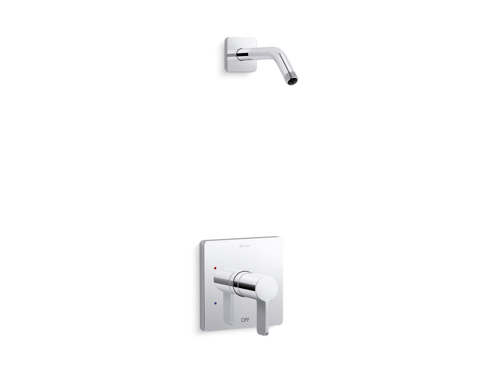 Parallel Rite-Temp shower trim kit, without showerhead