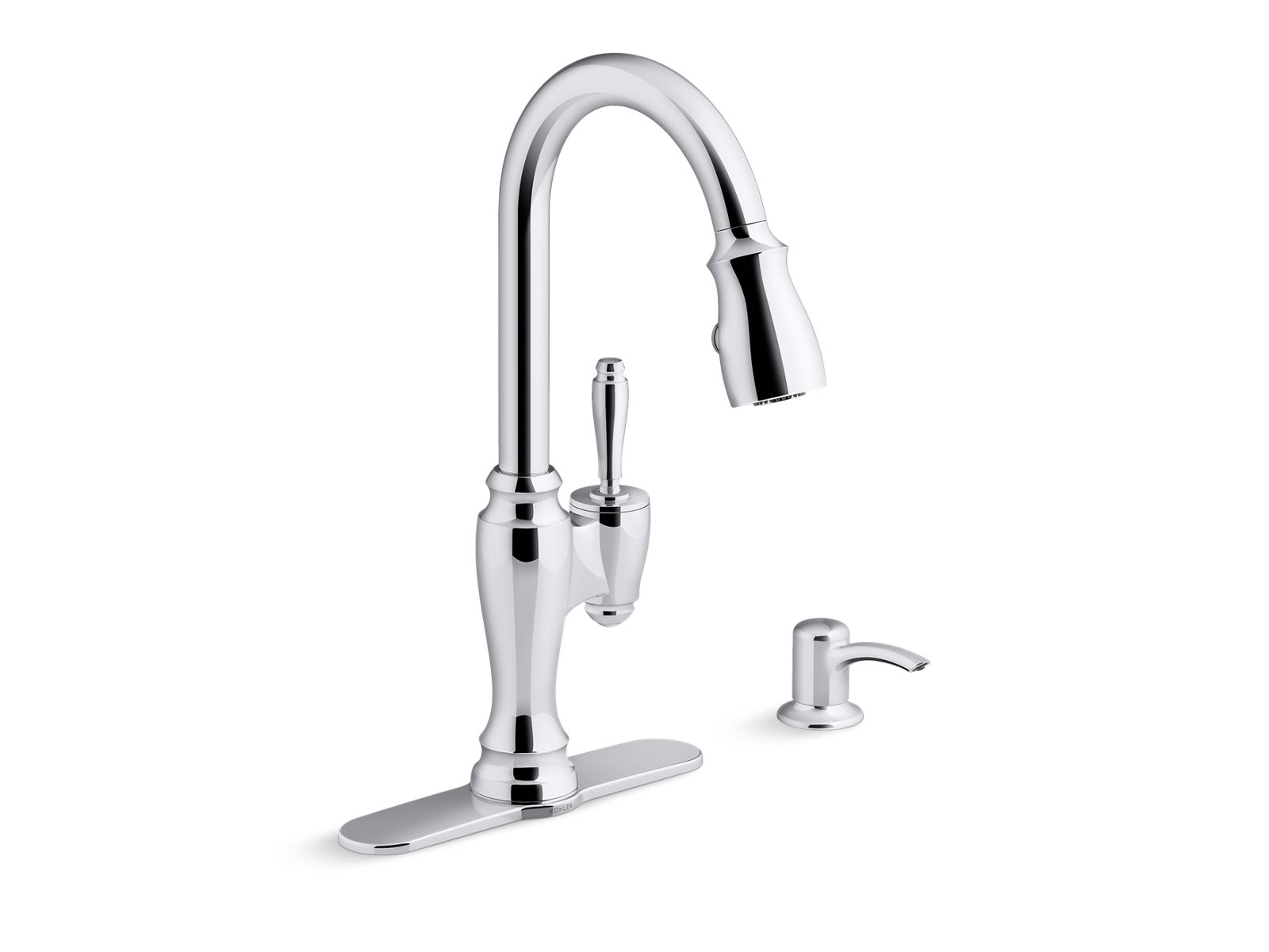 KOHLER Oresund Bridge Oil-Rubbed Bronze 2-handle Pull-down Kitchen