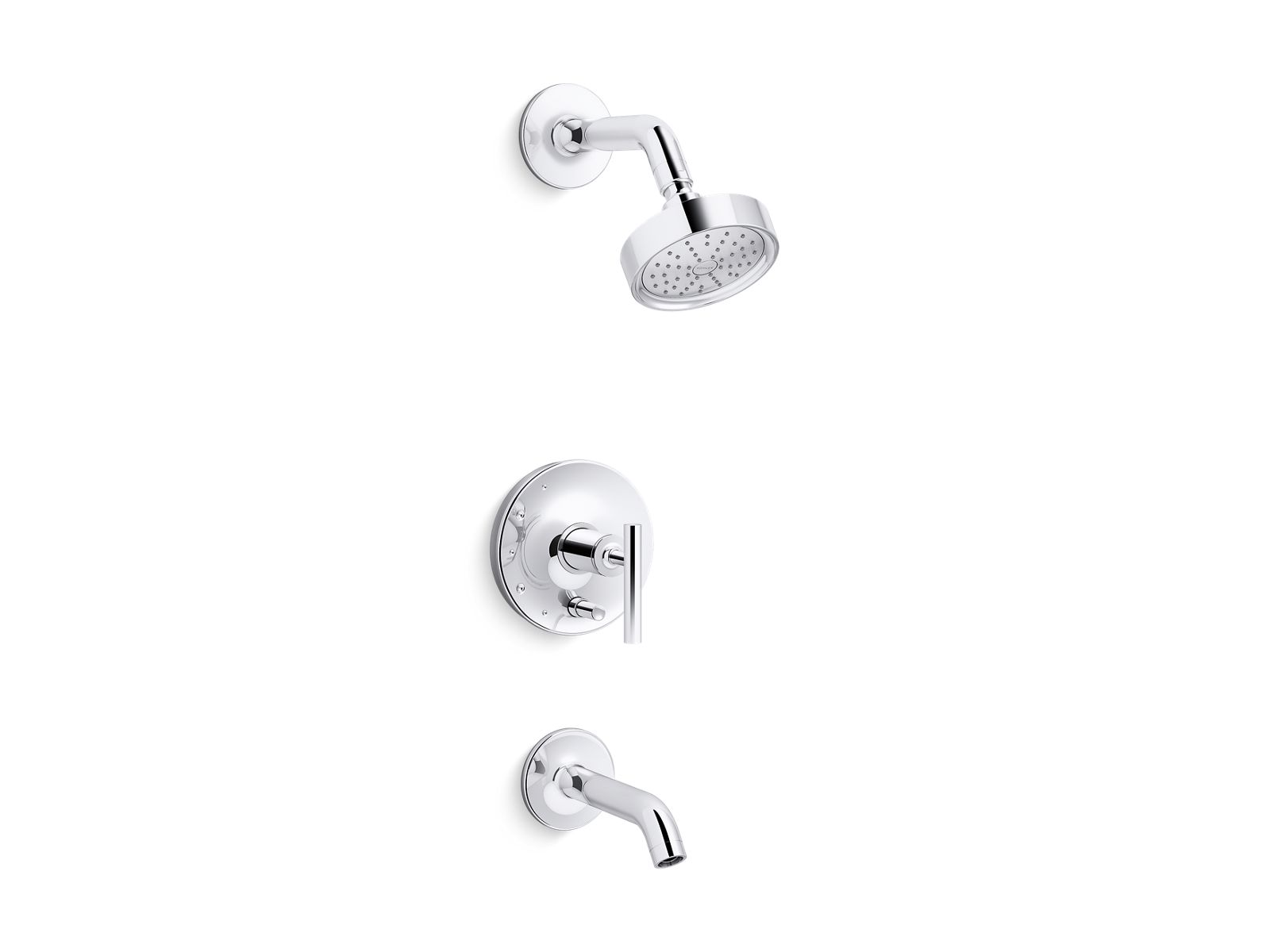 Kohler Co., Tub Shower Trim, Purist® faucets and accessories combine simple, architectural forms with sensual design lines.