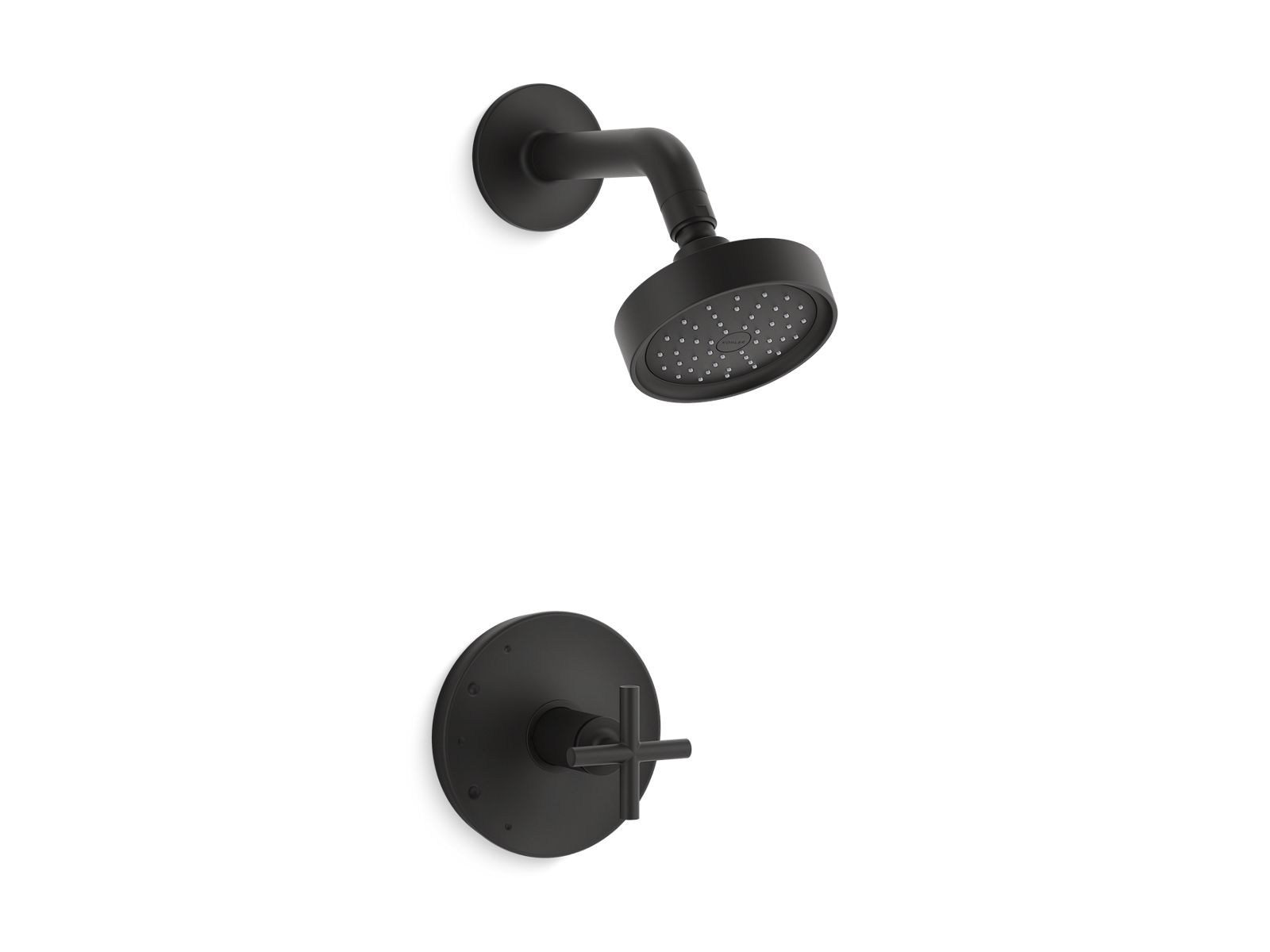 Purist Rite-Temp shower trim kit with cross handle, 1.75 gpm
