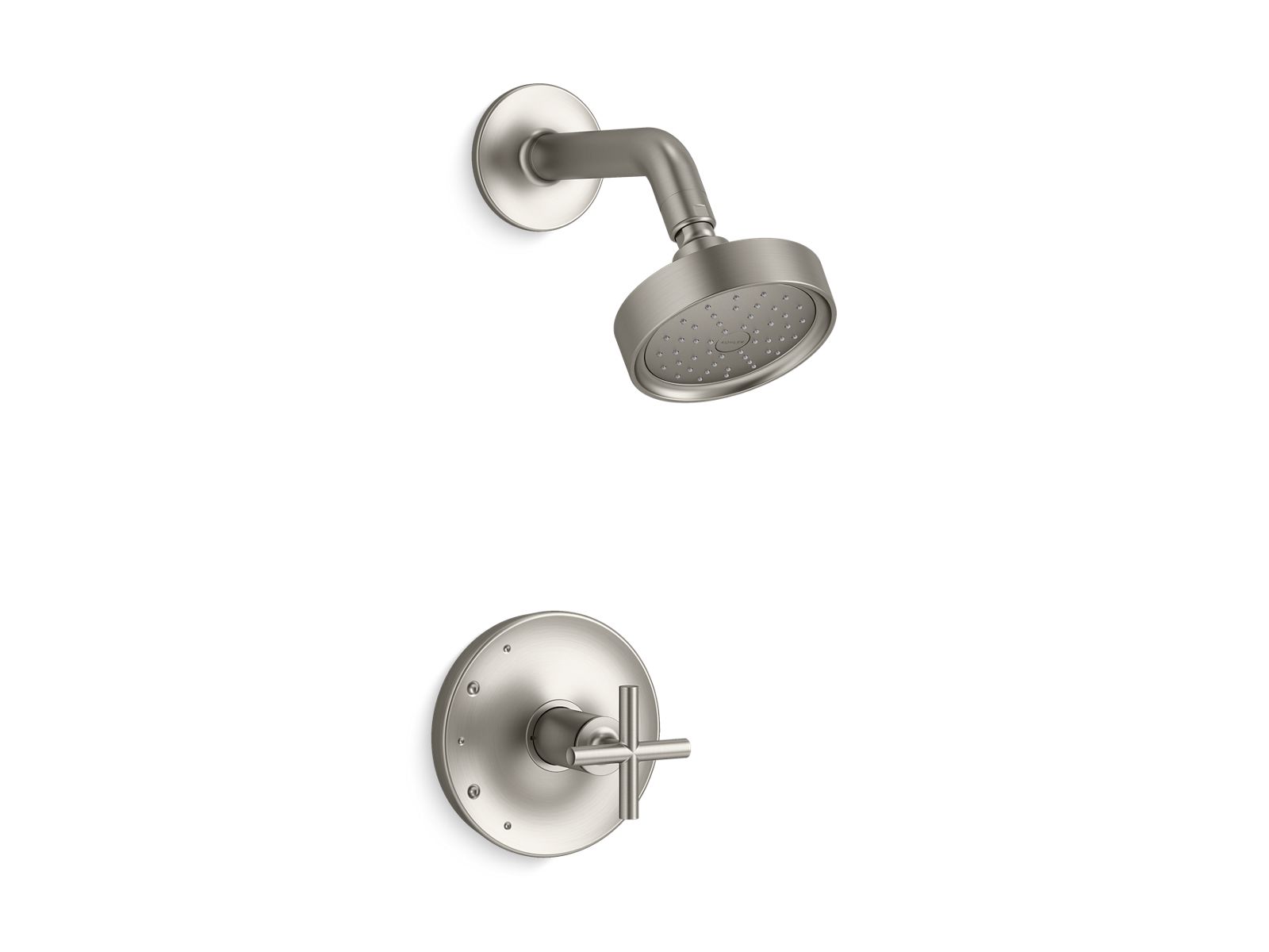 Purist Rite-Temp shower trim kit with cross handle, 1.75 gpm