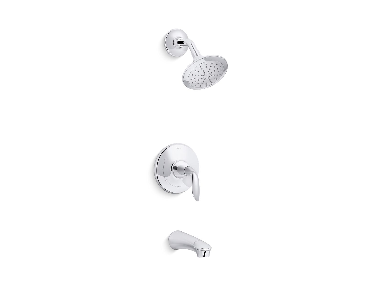 Kohler Co., Tub Shower Trim, With soft lines inspired by nature, Refinia® faucets mimic the gentle, optimist uncurling of a