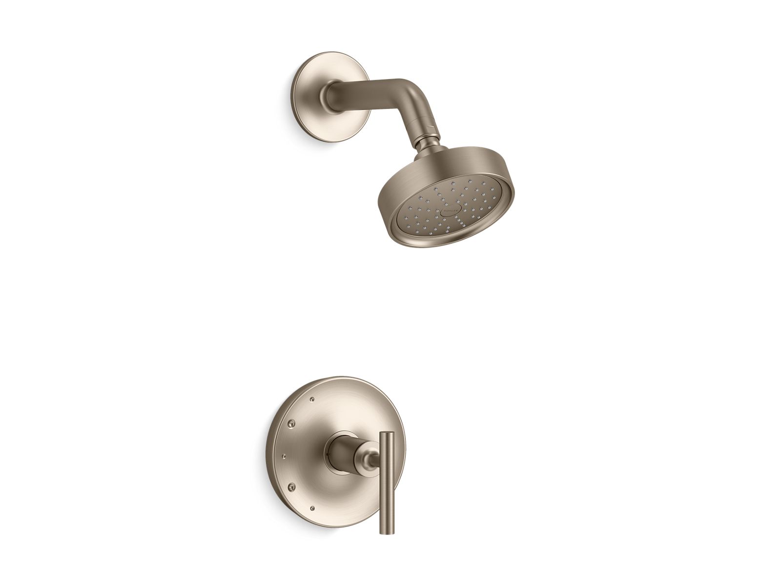Purist Rite-Temp shower trim kit with lever handle, 1.75 gpm