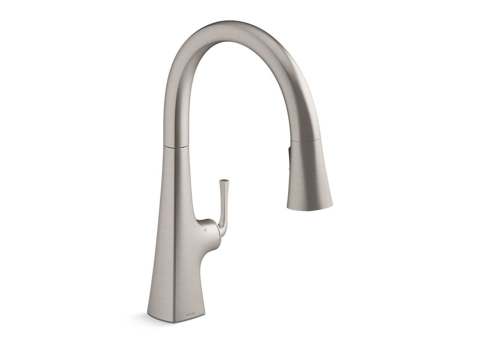 Graze Touchless pull-down kitchen sink faucet with three-function sprayhead