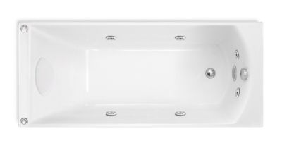 Patio 1600 Whirlpool Bath with white Pillow