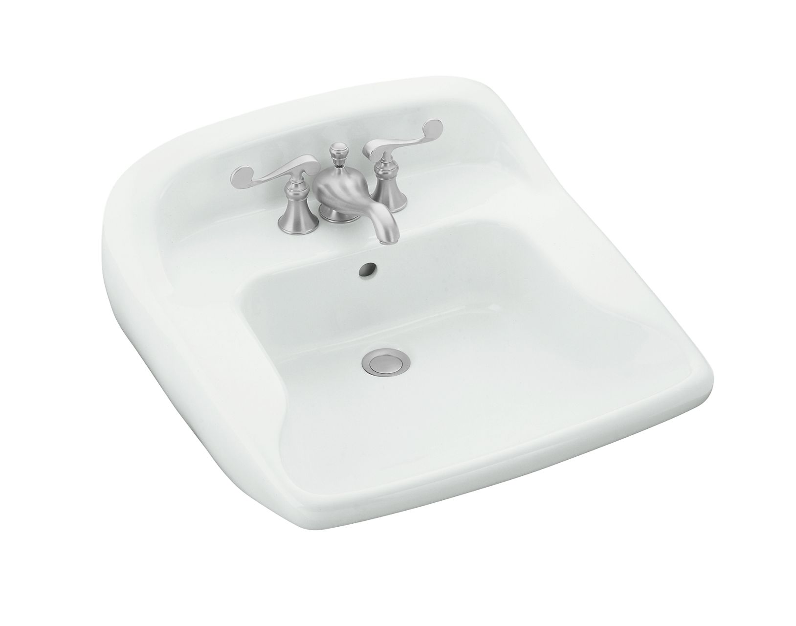しお Worthington Wall-Mount Bathroom Sink | 442034 | STERLING