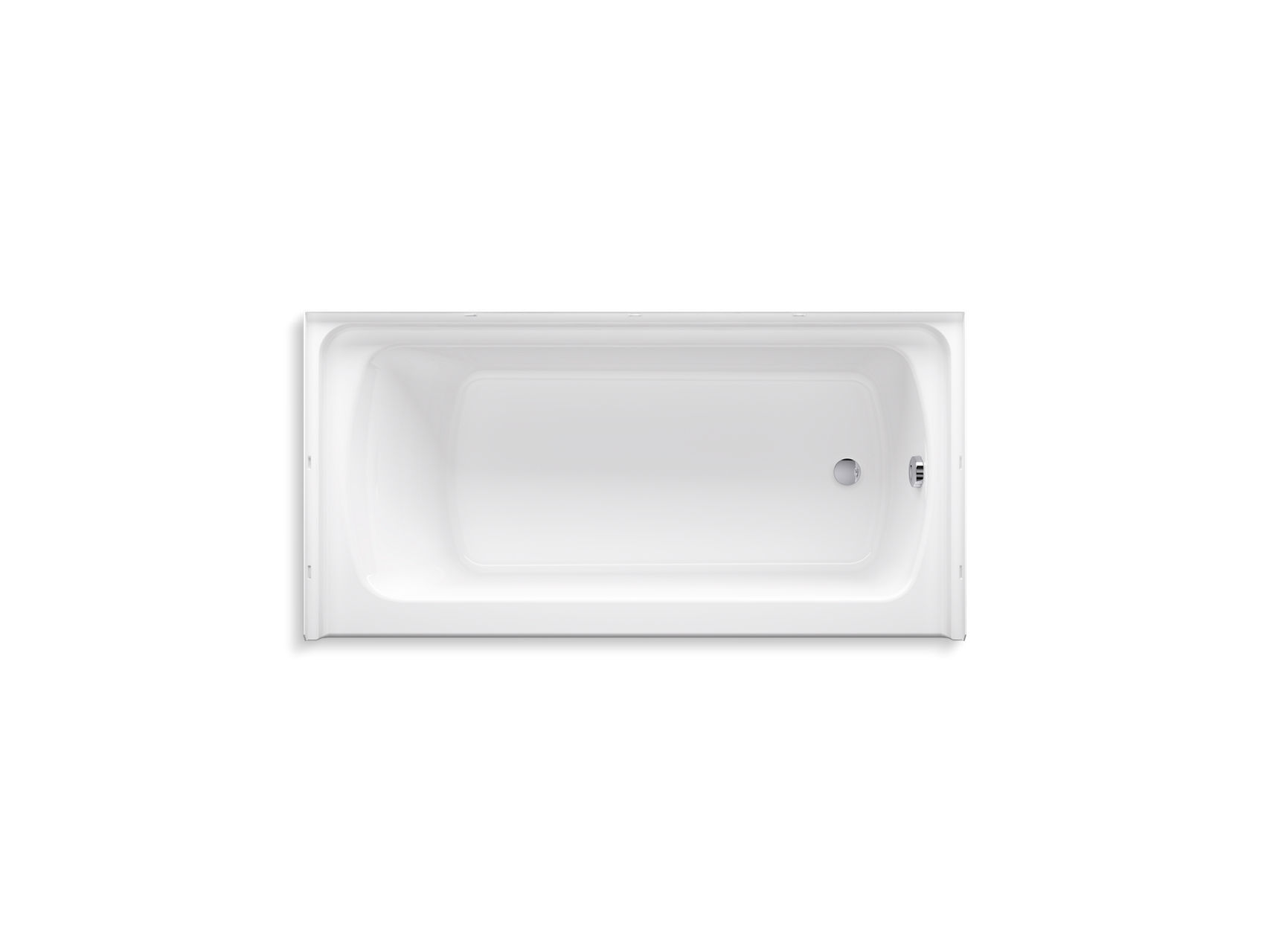 Ensemble Series 7117, 60” x 30” Bath With Above-Floor Drain