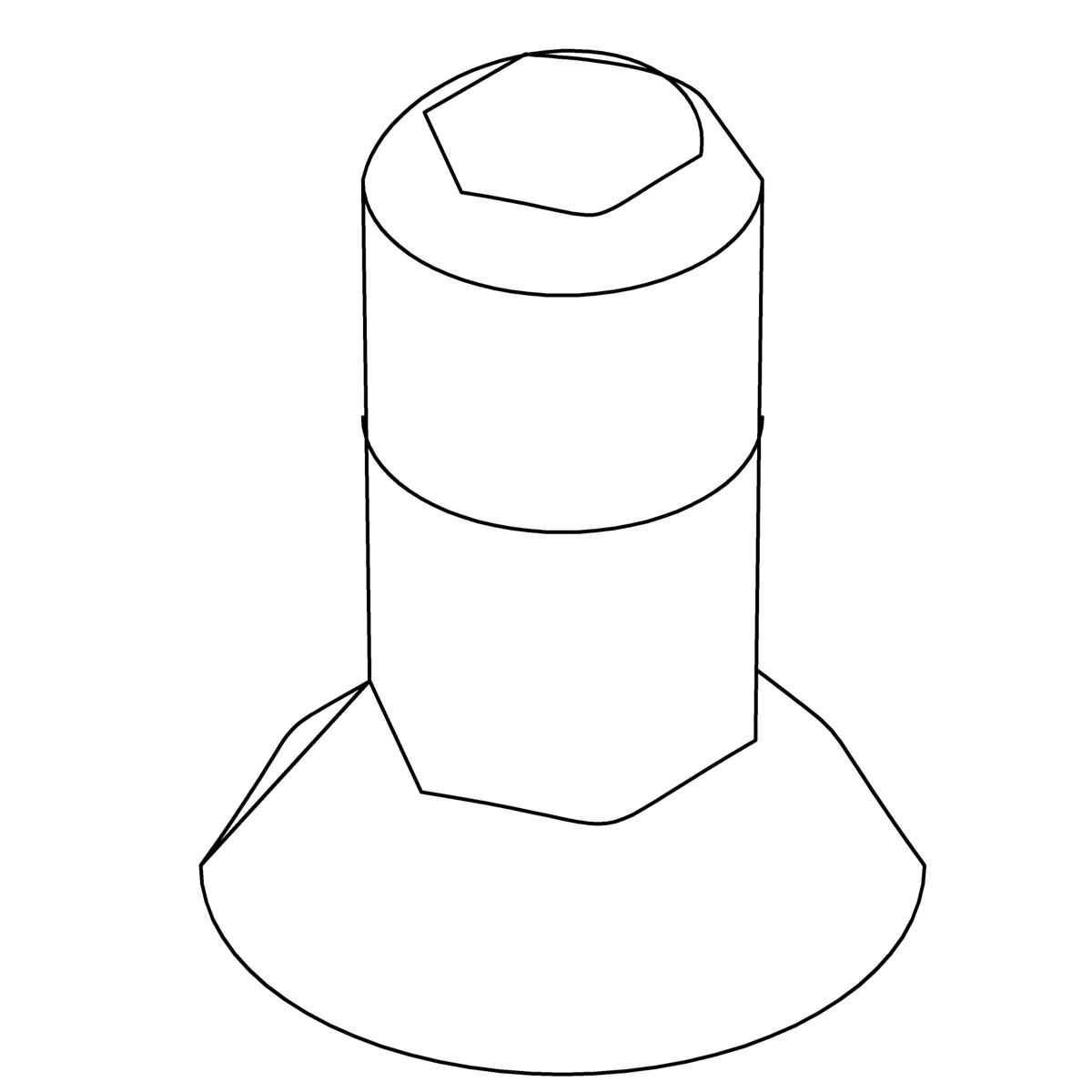 Kohler Genuine Parts Screw, 6-32 FLAT HEAD