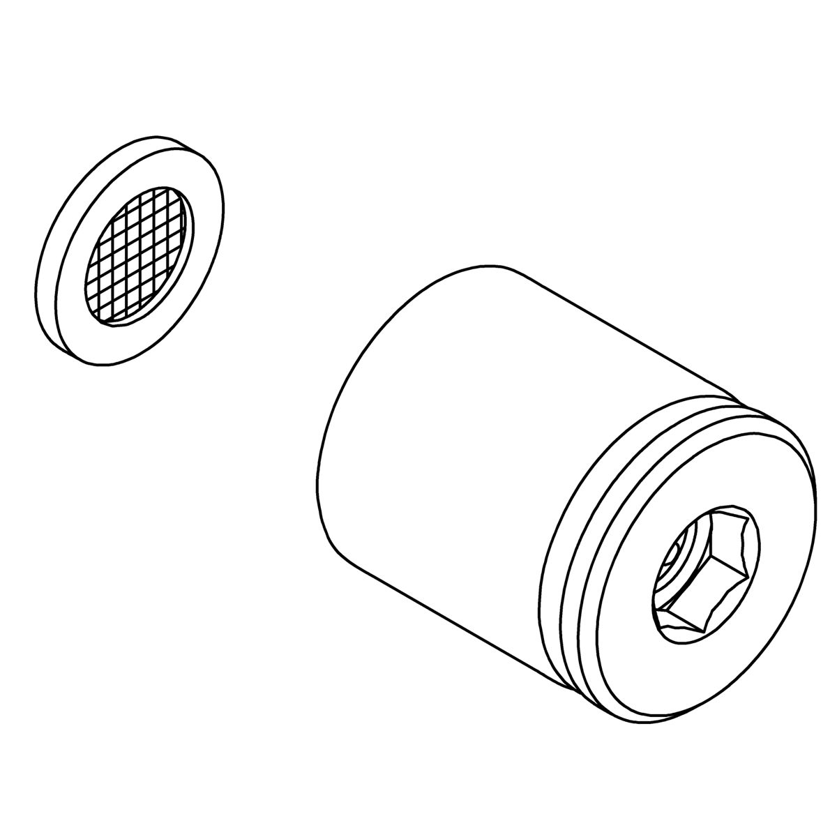 Kohler Genuine Parts Vichy_npt_ Adapter 1.75GPM