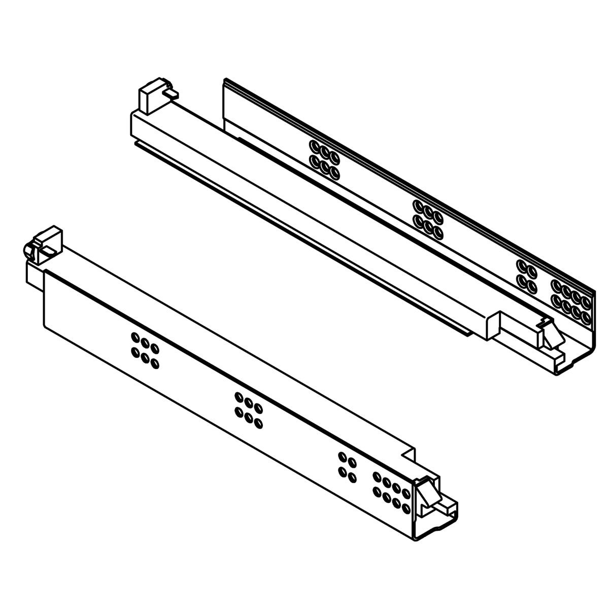 Kohler Genuine Parts Drawer Slides, PAIR
