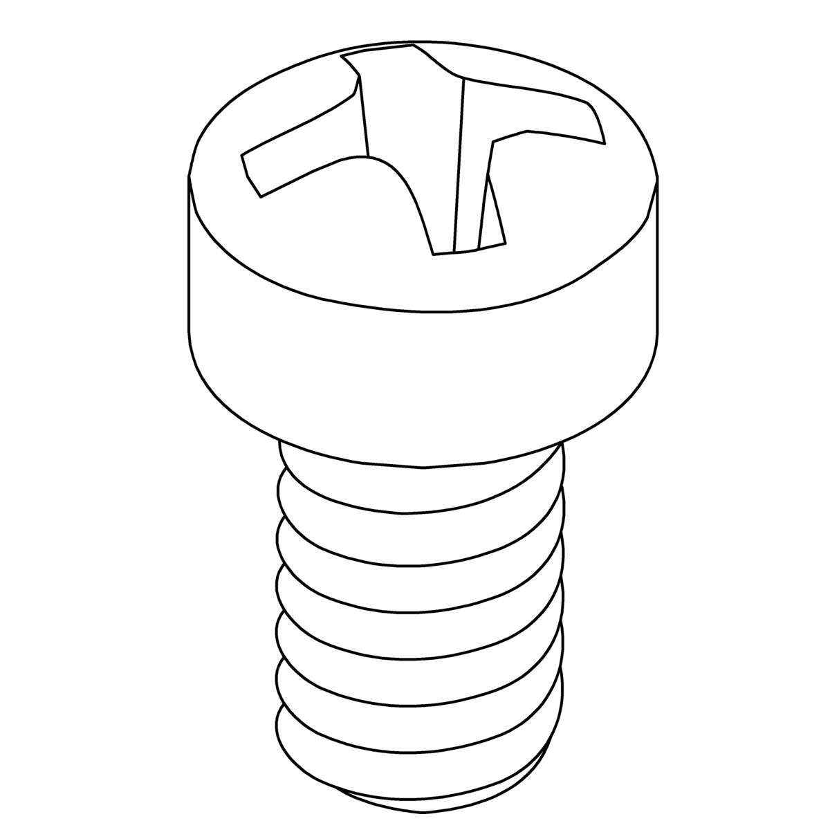 Kohler Genuine Parts Screw, 6-32 X 0.3125, Fillister HEAD