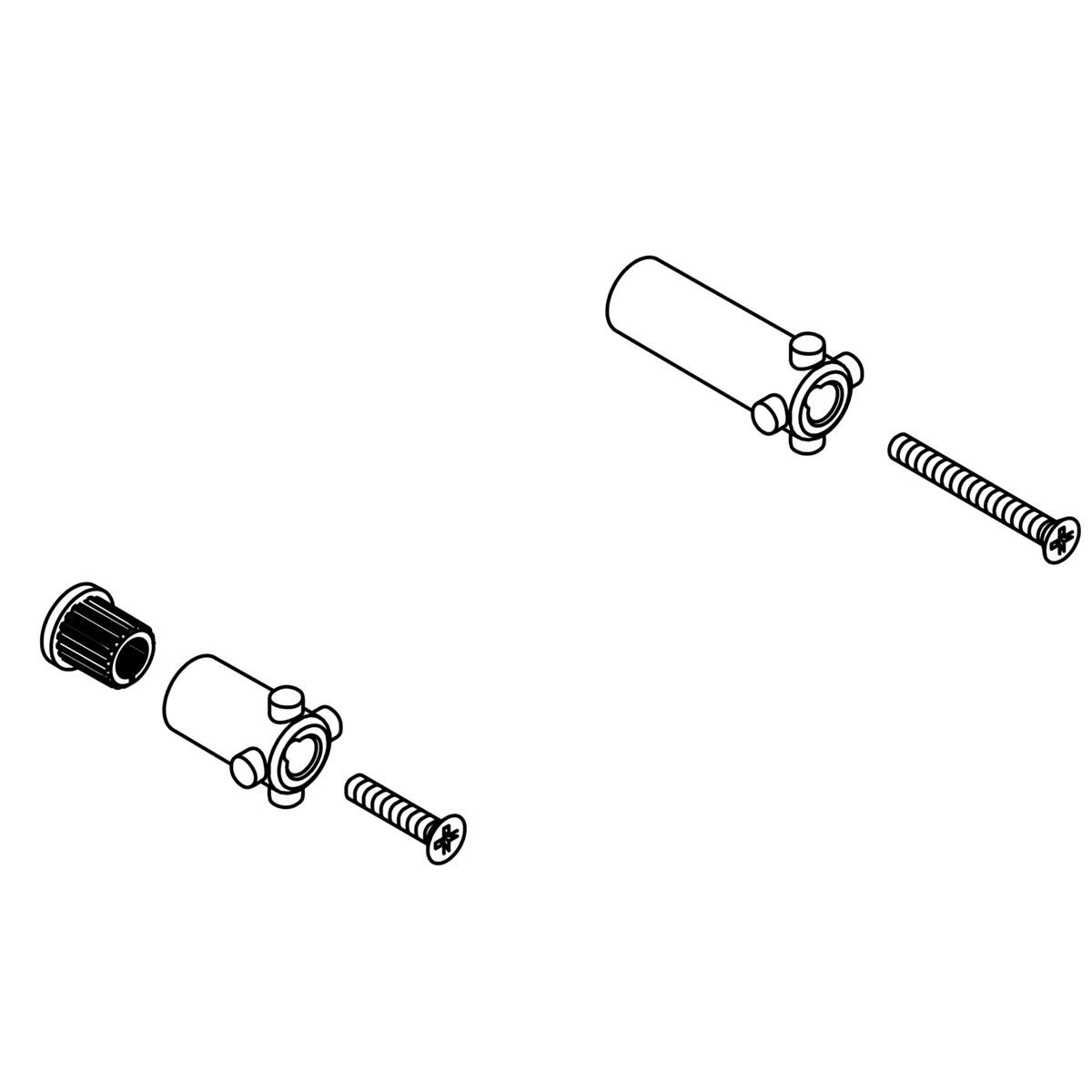 Kohler Genuine Parts Hardware KIT - Bright Chrome