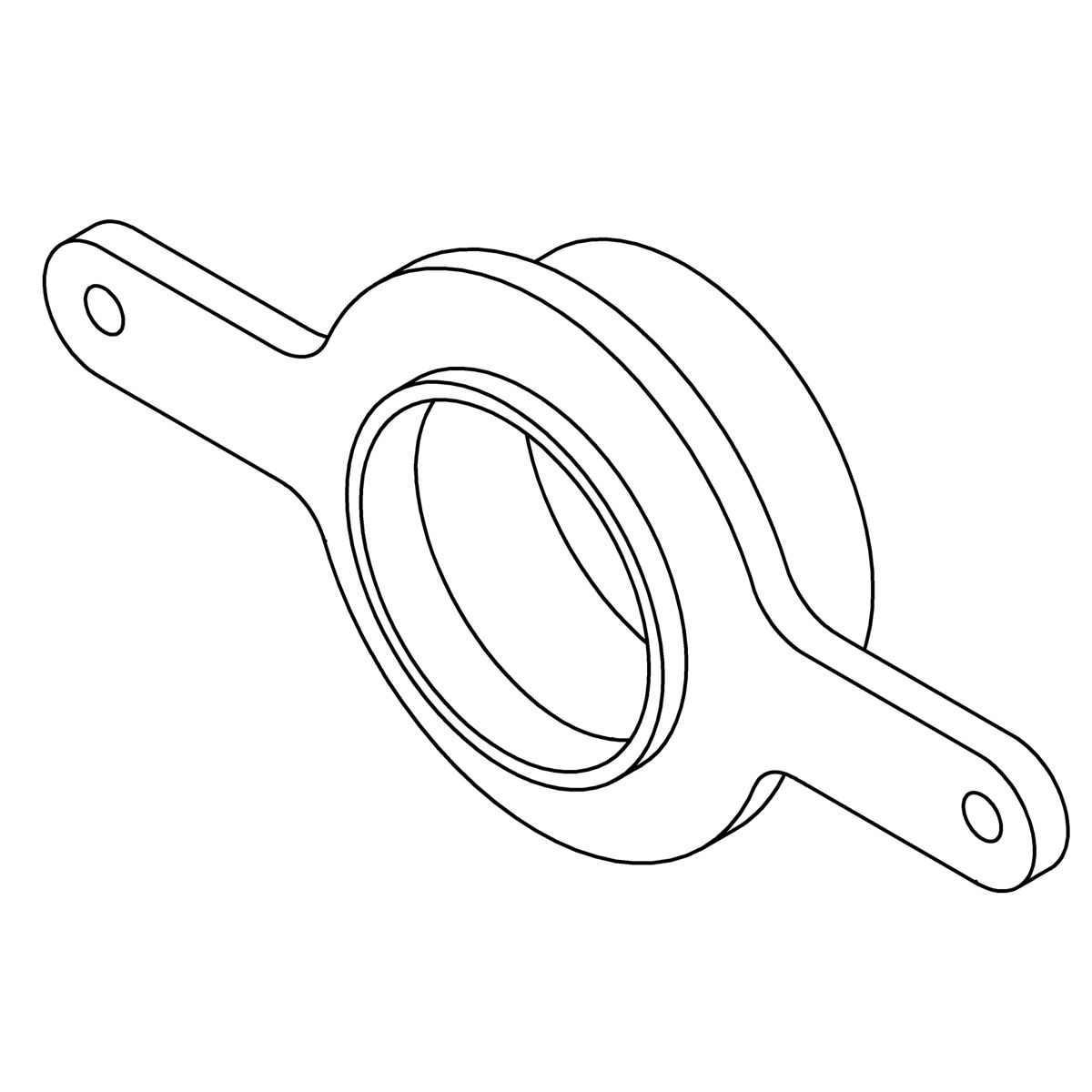 Kohler Genuine Parts Outlet Bracket - CAST Iron, Urinal