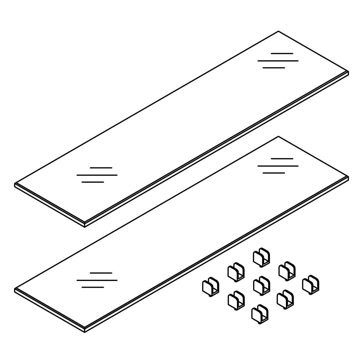 Glass Shelf Kit