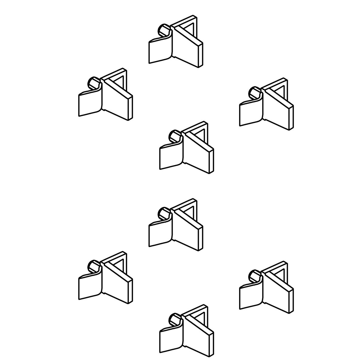 Kohler Genuine Parts L-shaped Shelf CLIP KIT