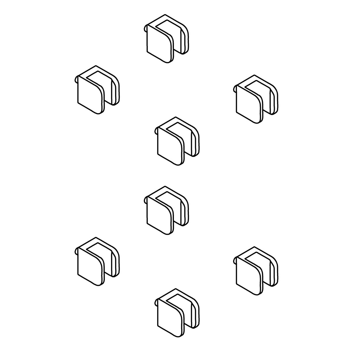 Kohler Genuine Parts C-shaped Shelf CLIP KIT