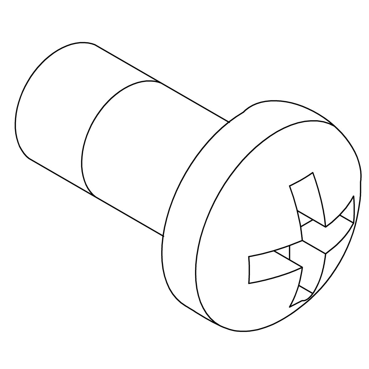 Kohler Genuine Parts Screw, M4-0.7mm X 8MM, DOME HEAD