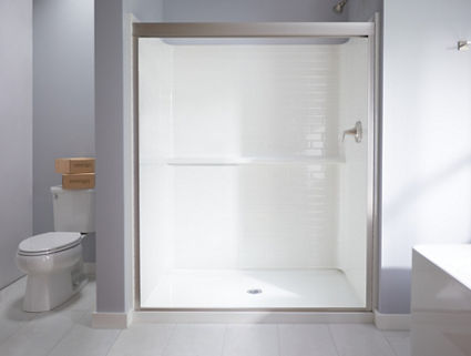 Acrylic Bathroom Shower Shelf Wall Shower Caddy Shelf Non - Temu