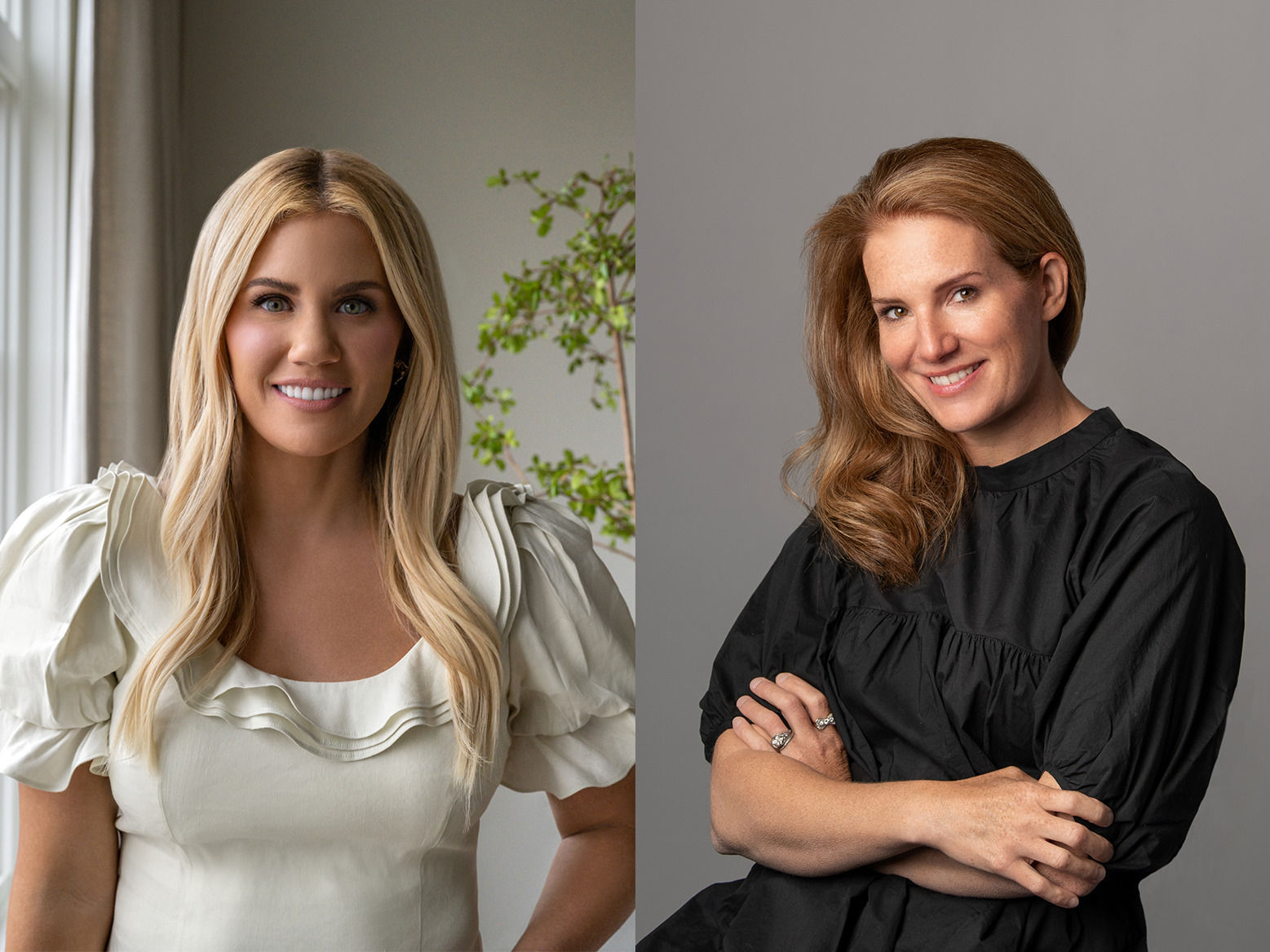 A photo of designer Shea Mcgee and Sophie Donelson.