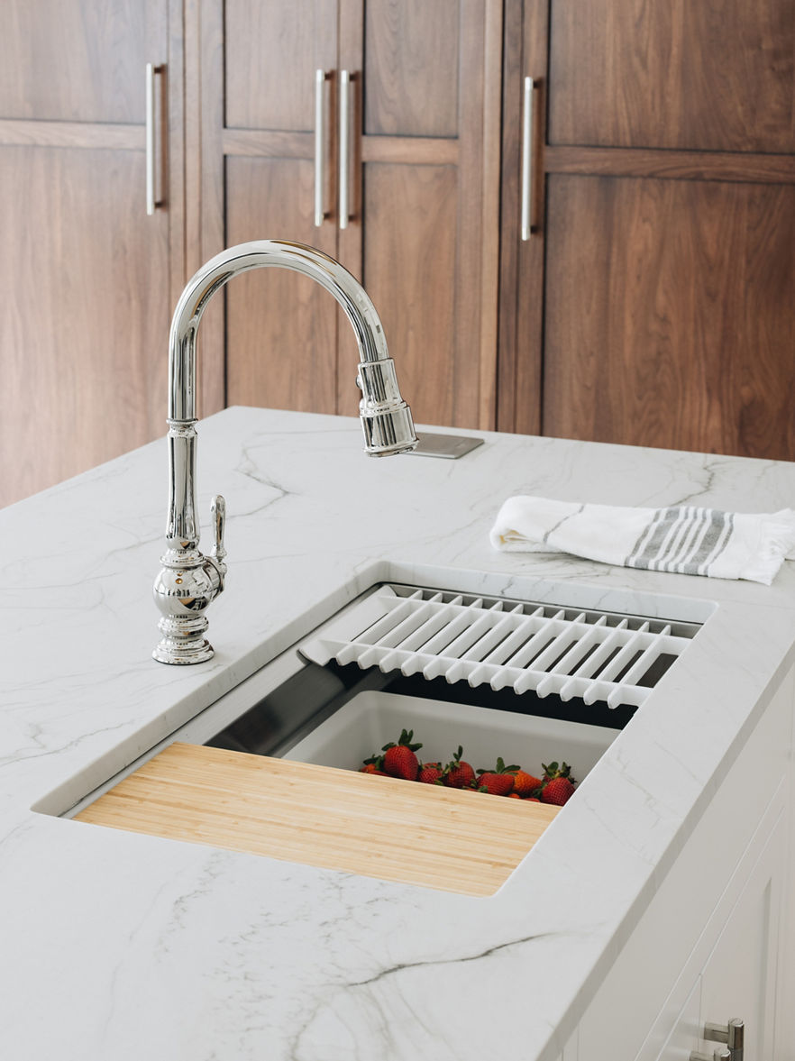 KOHLER Évier de cuisine à rebord intégré à bassin unique Verse(TM) avec  emplacement pour r