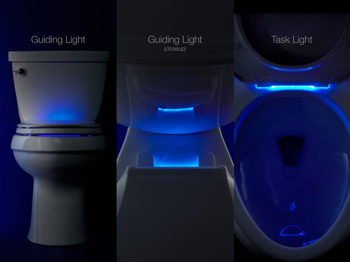 Features LED disco light for toilet bowl 4 different LED light